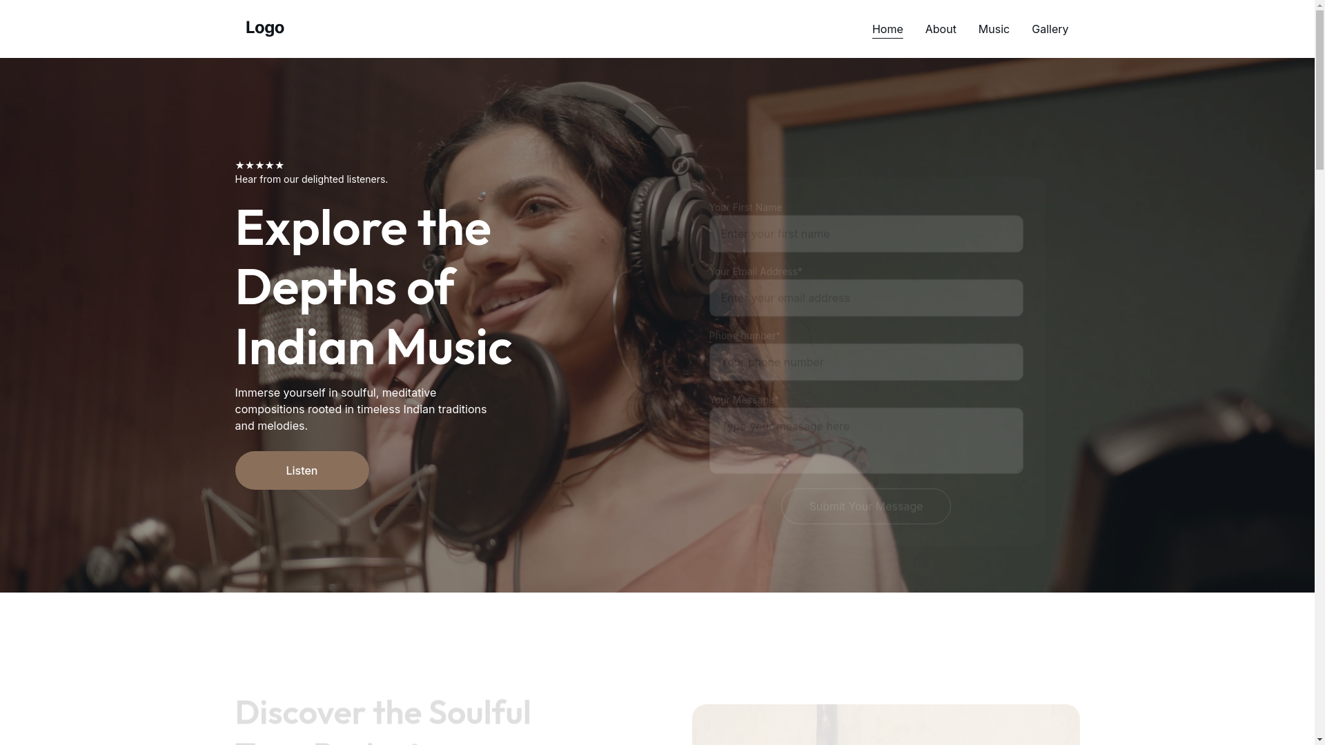 website screenshot of https://thesoulfulproject.in/