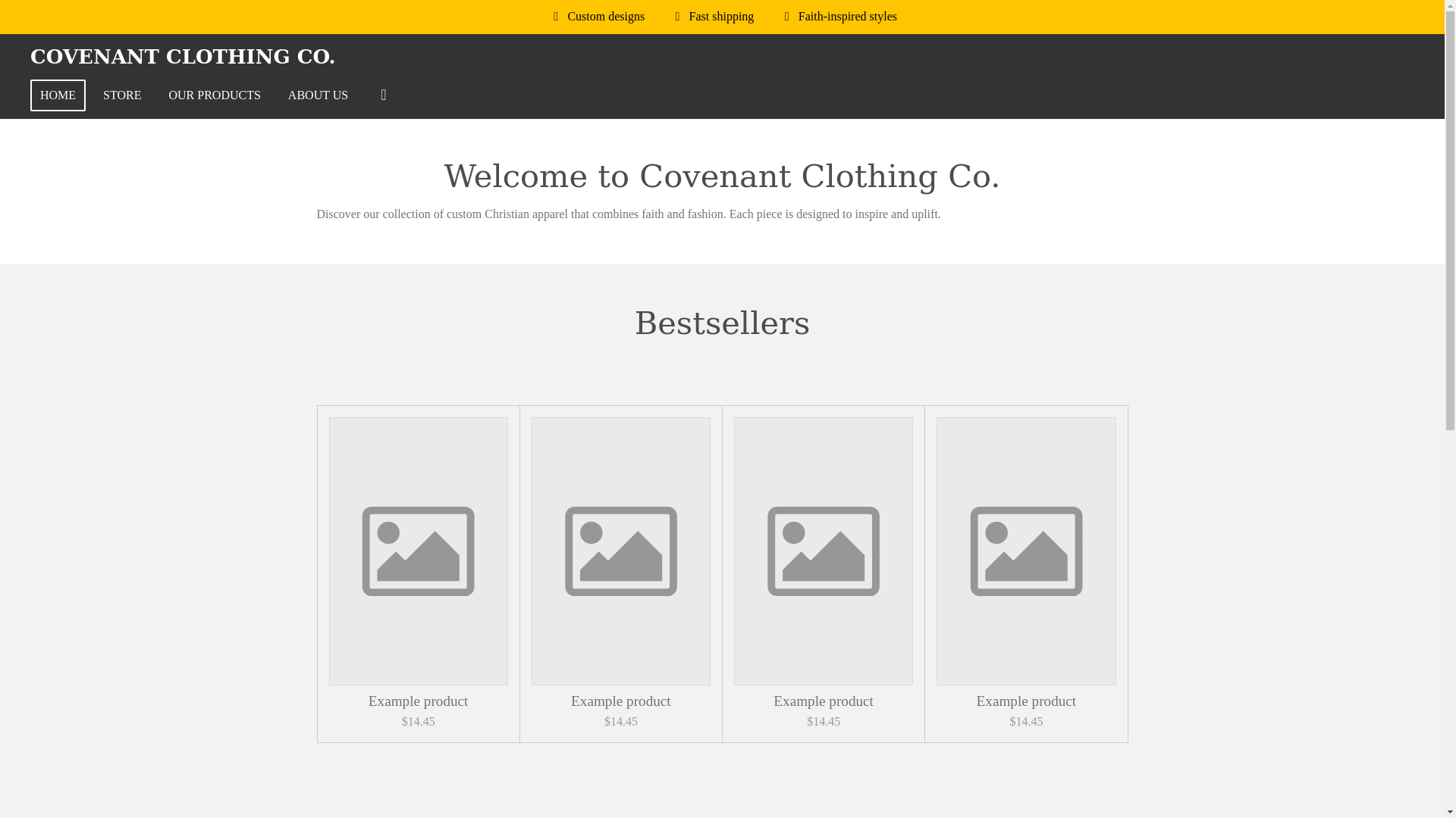 website screenshot of https://covenant-clothing-co.com/