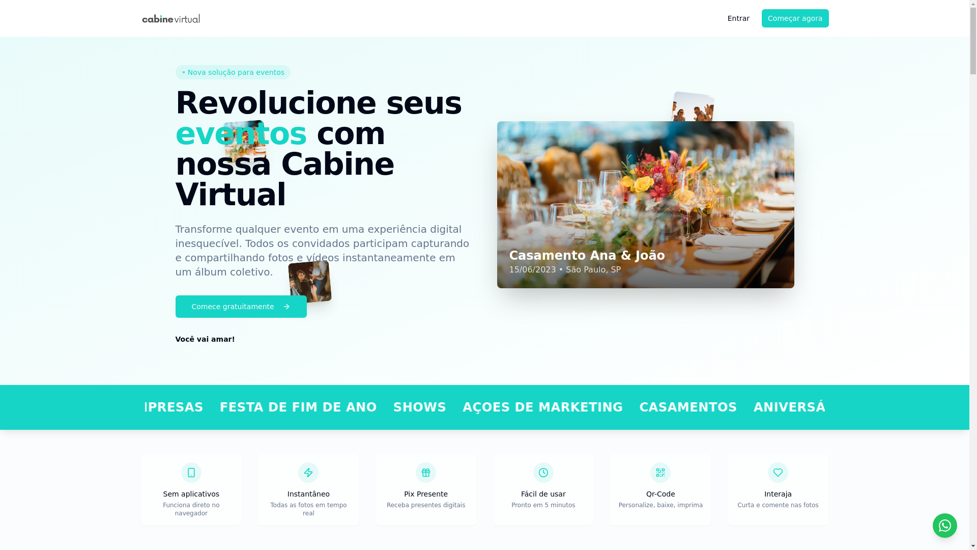 website screenshot of https://cabinevirtual.pages.dev/