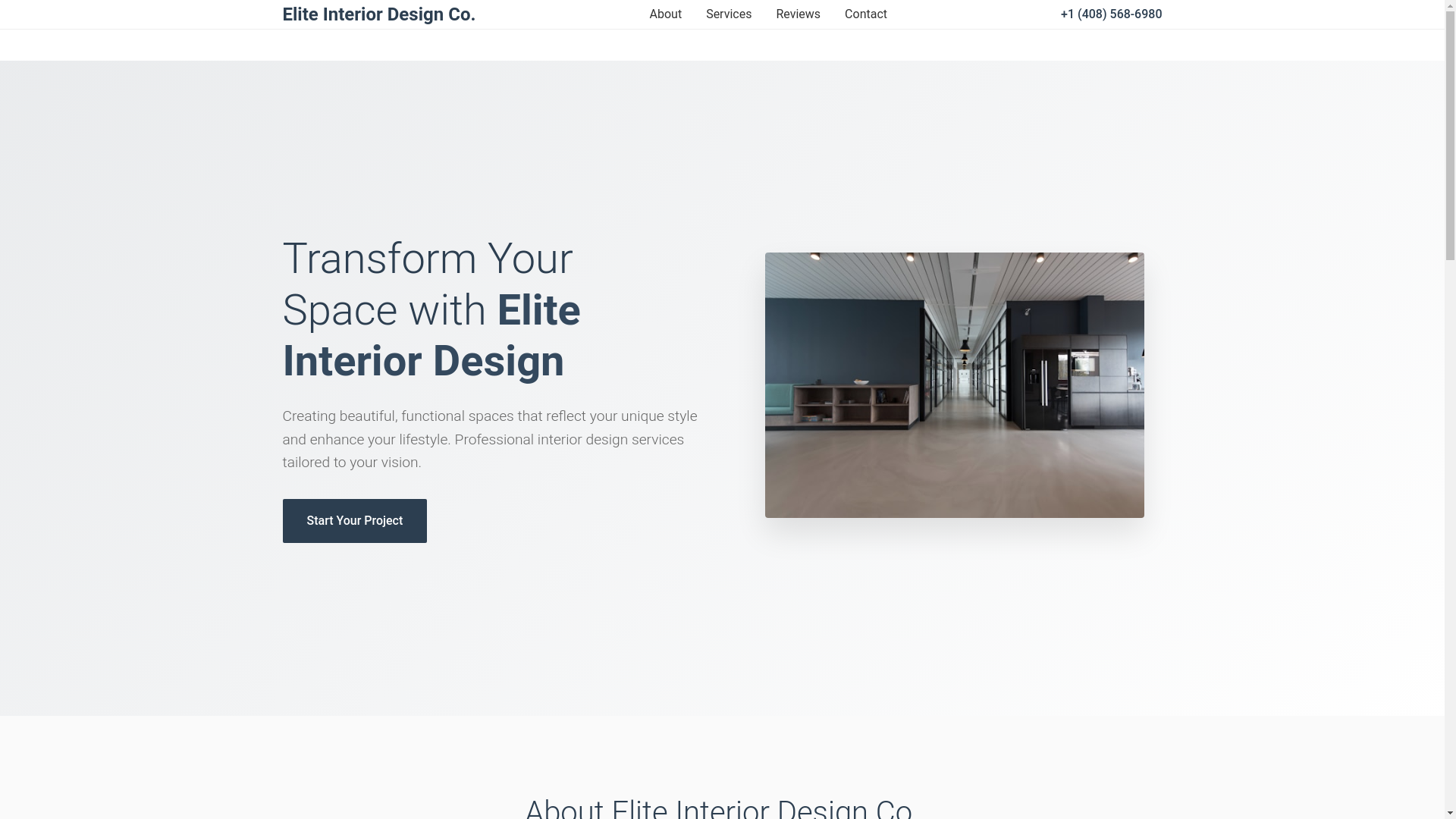website screenshot of https://eliteinteriordesignco.cyou/