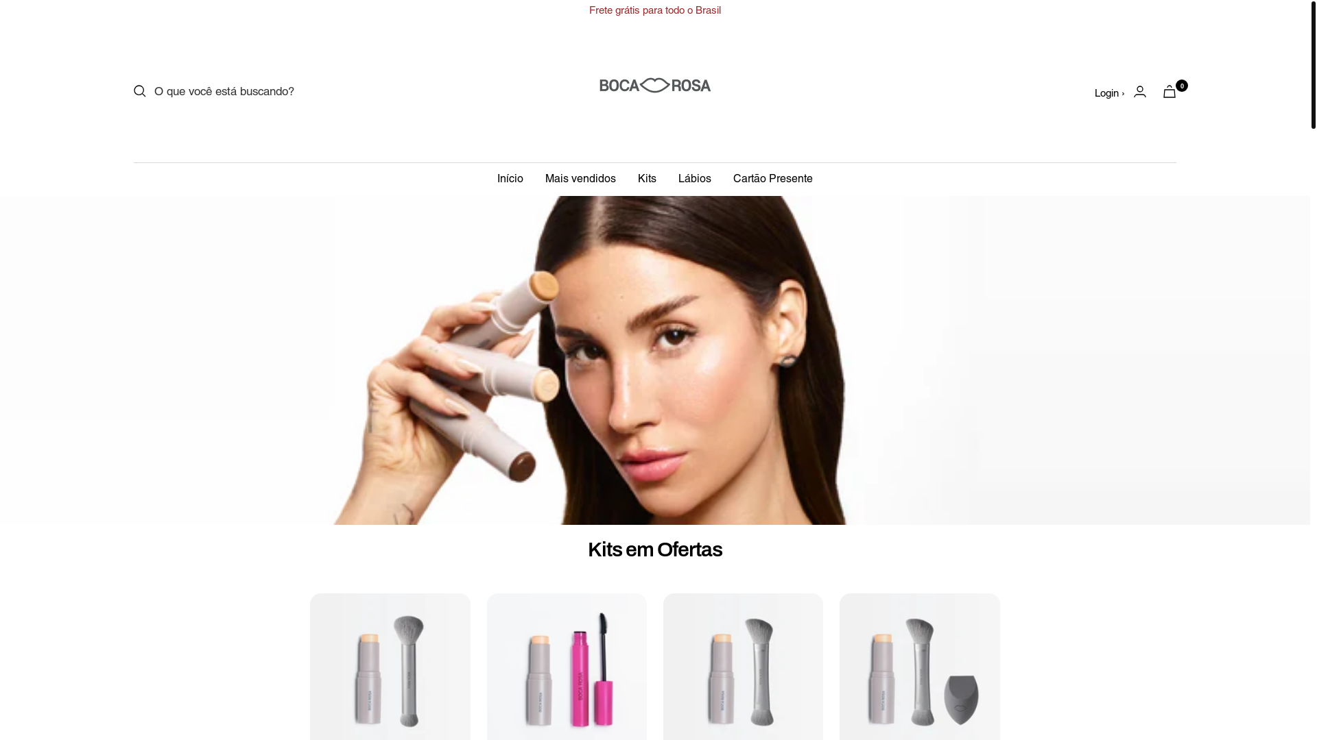 website screenshot of https://bocaarosa.shop/
