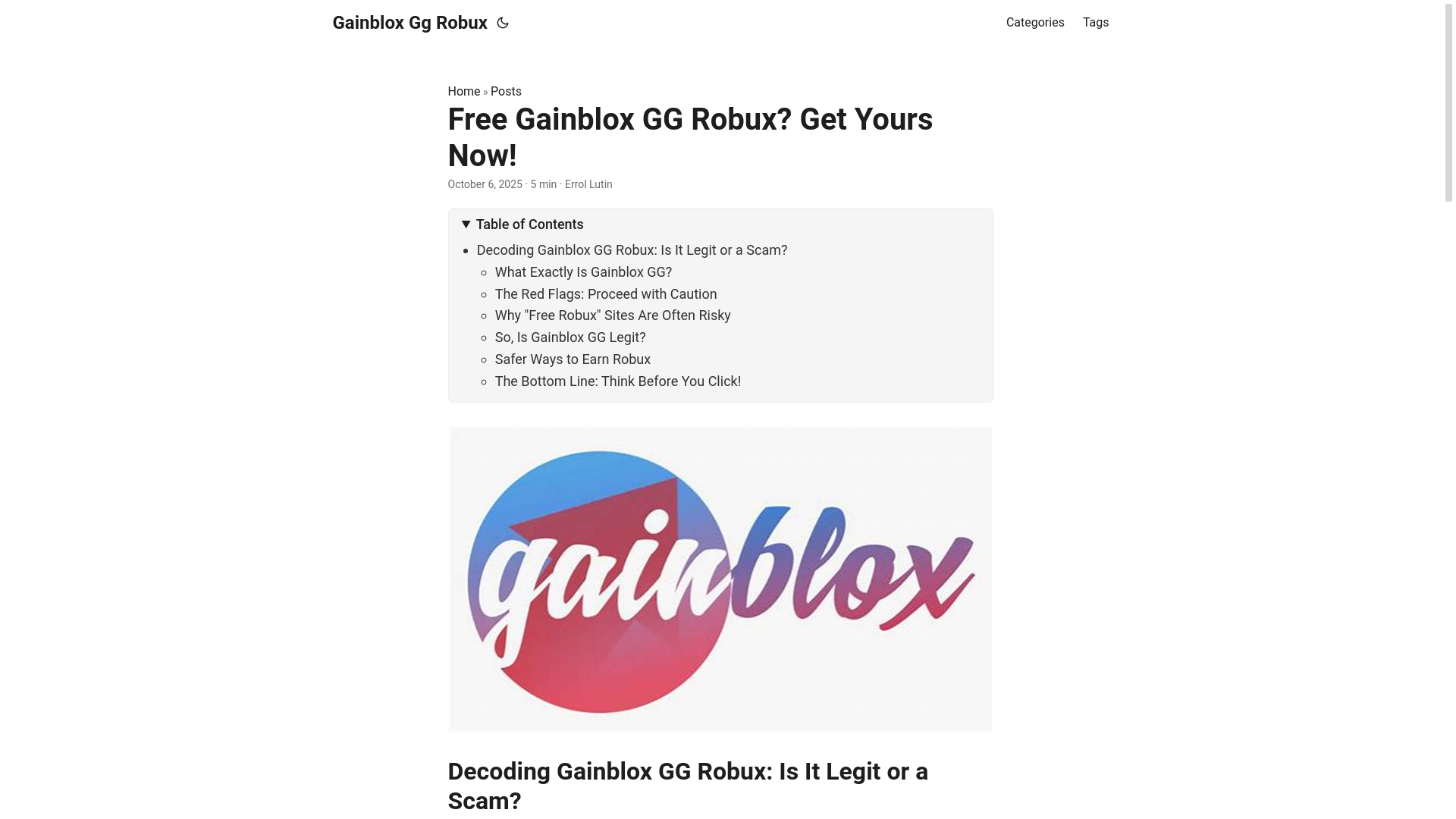 website screenshot of https://gainblox-gg-robux.pages.dev/
