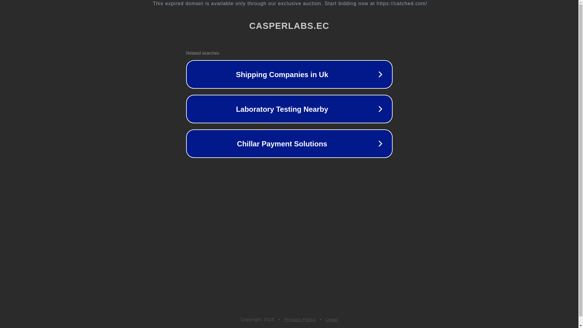 website screenshot of https://casperlabs.ec/