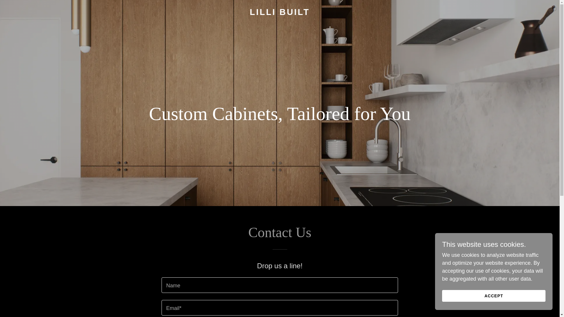 website screenshot of https://lillibuilt.com.au/