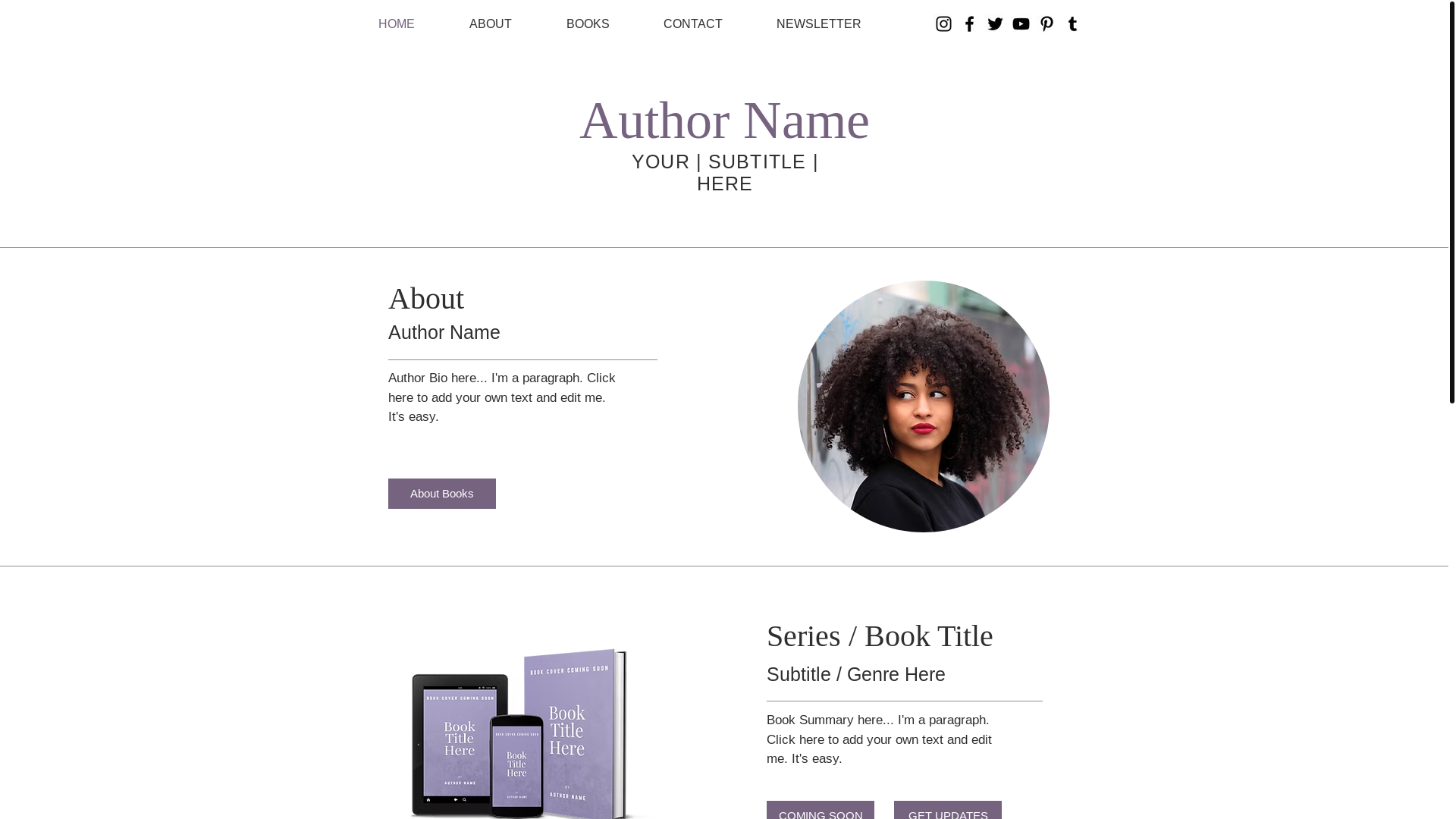 website screenshot of https://authoramgilas.com/