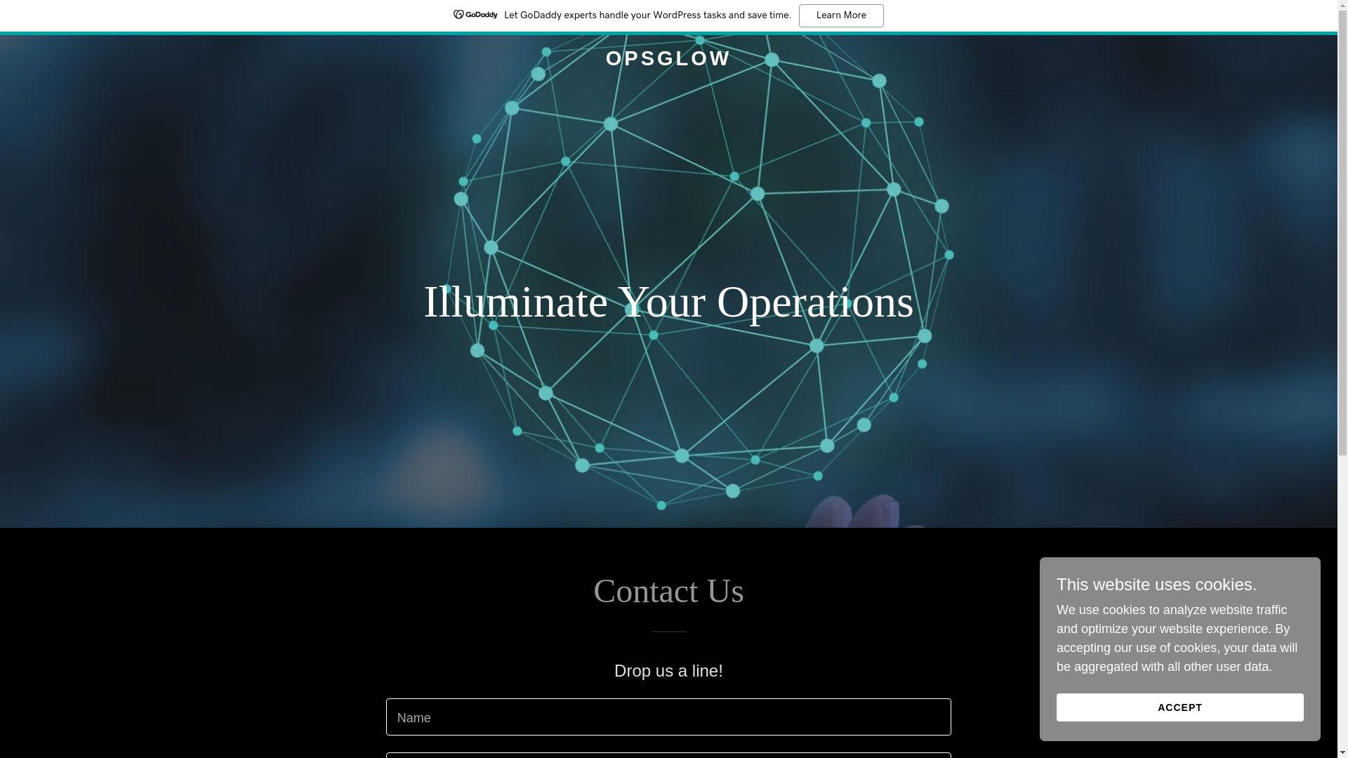 website screenshot of https://thinkopsglow.com/