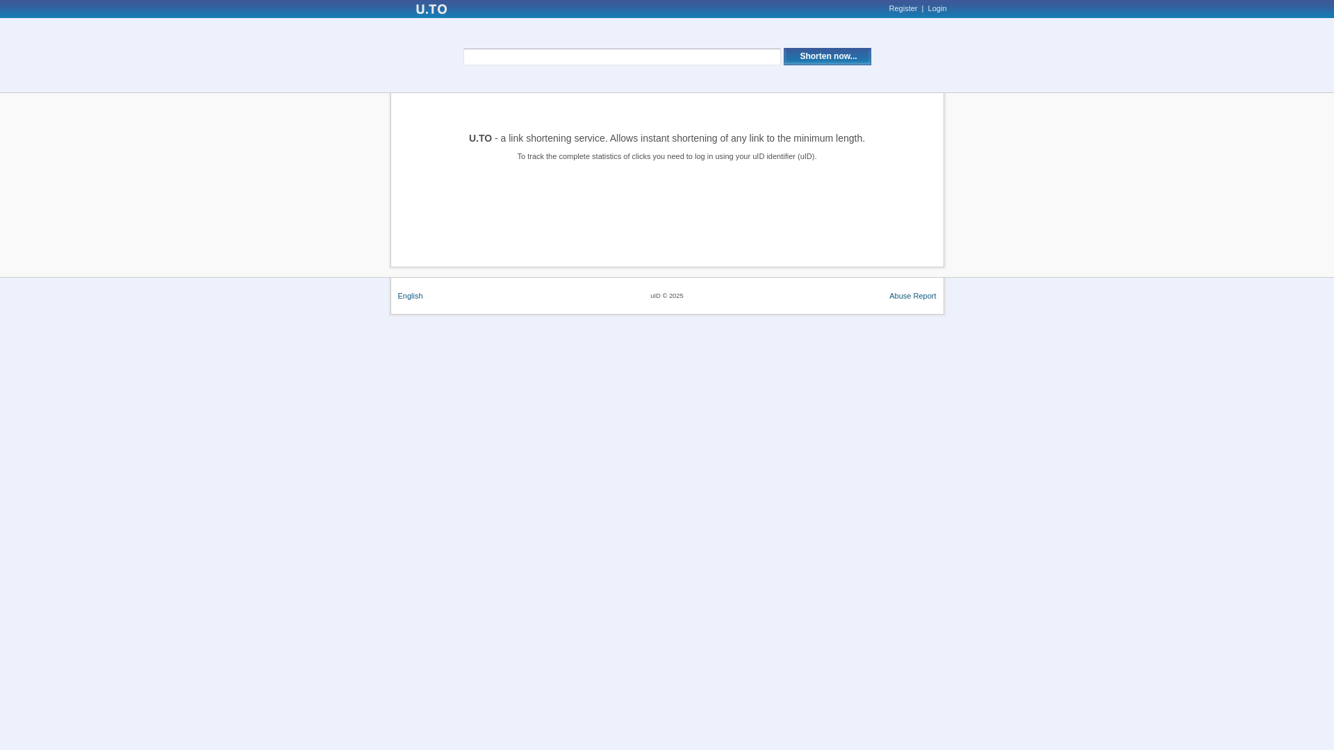 website screenshot of https://u.to/