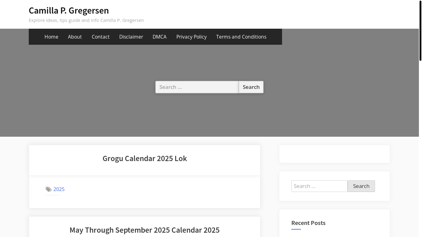 website screenshot of https://camillagregersenp.pages.dev/