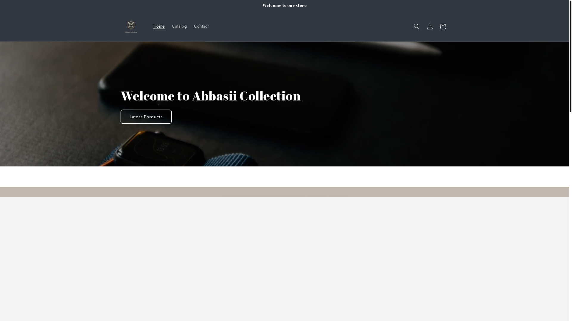 website screenshot of https://abbasiicollection.online/