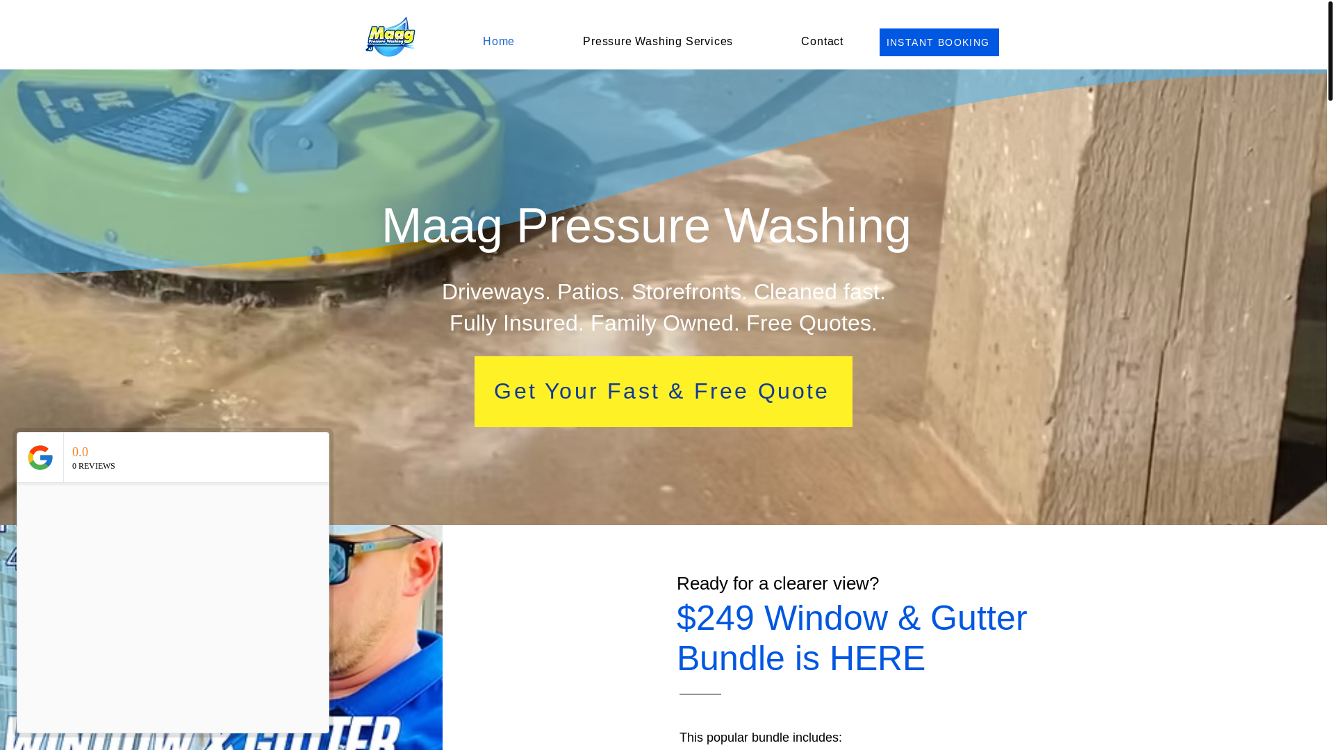 website screenshot of https://maagexteriors.com/