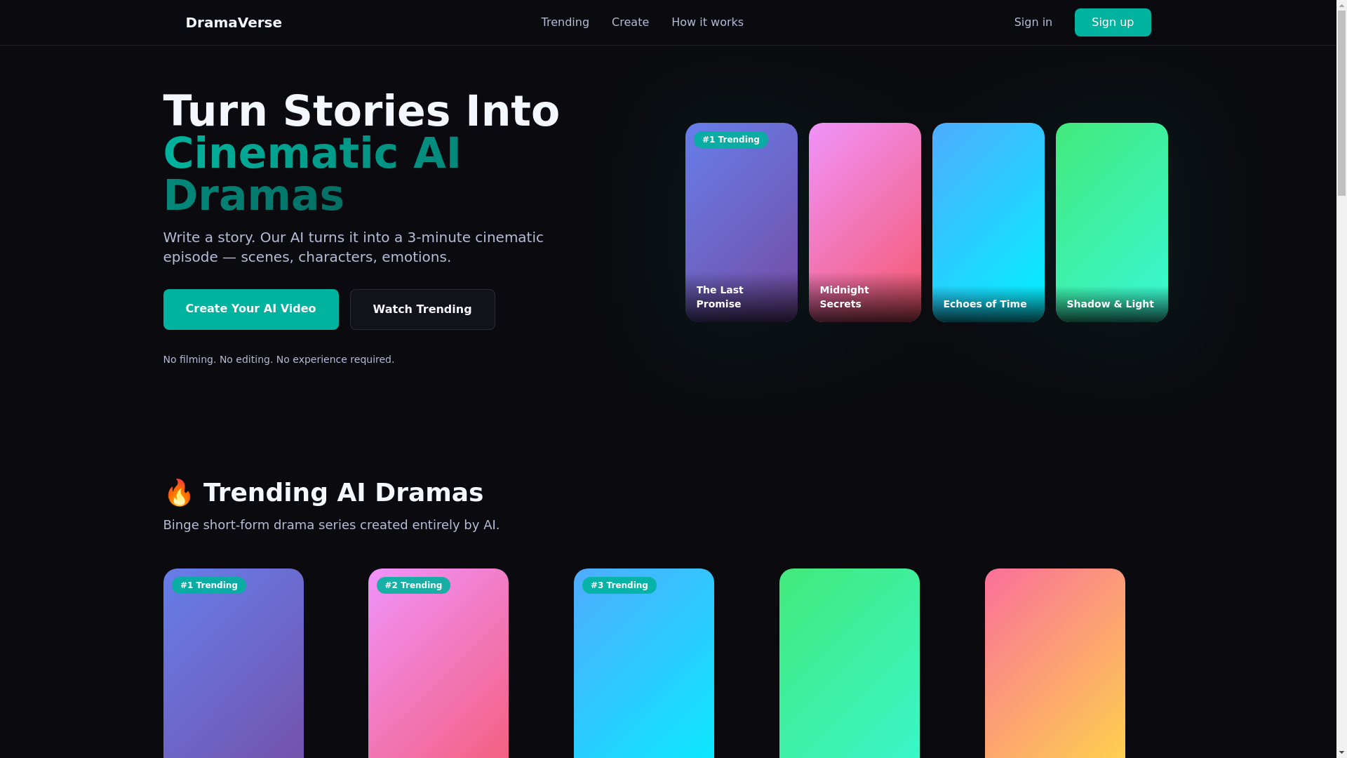 website screenshot of https://ai-video-8va.pages.dev/