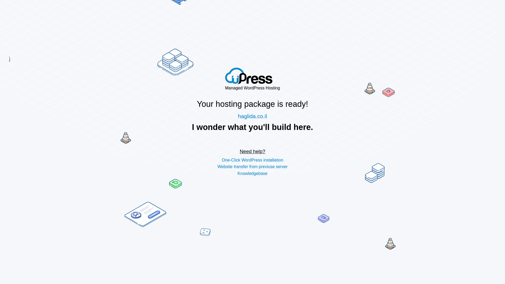 website screenshot of https://haglida.co.il/