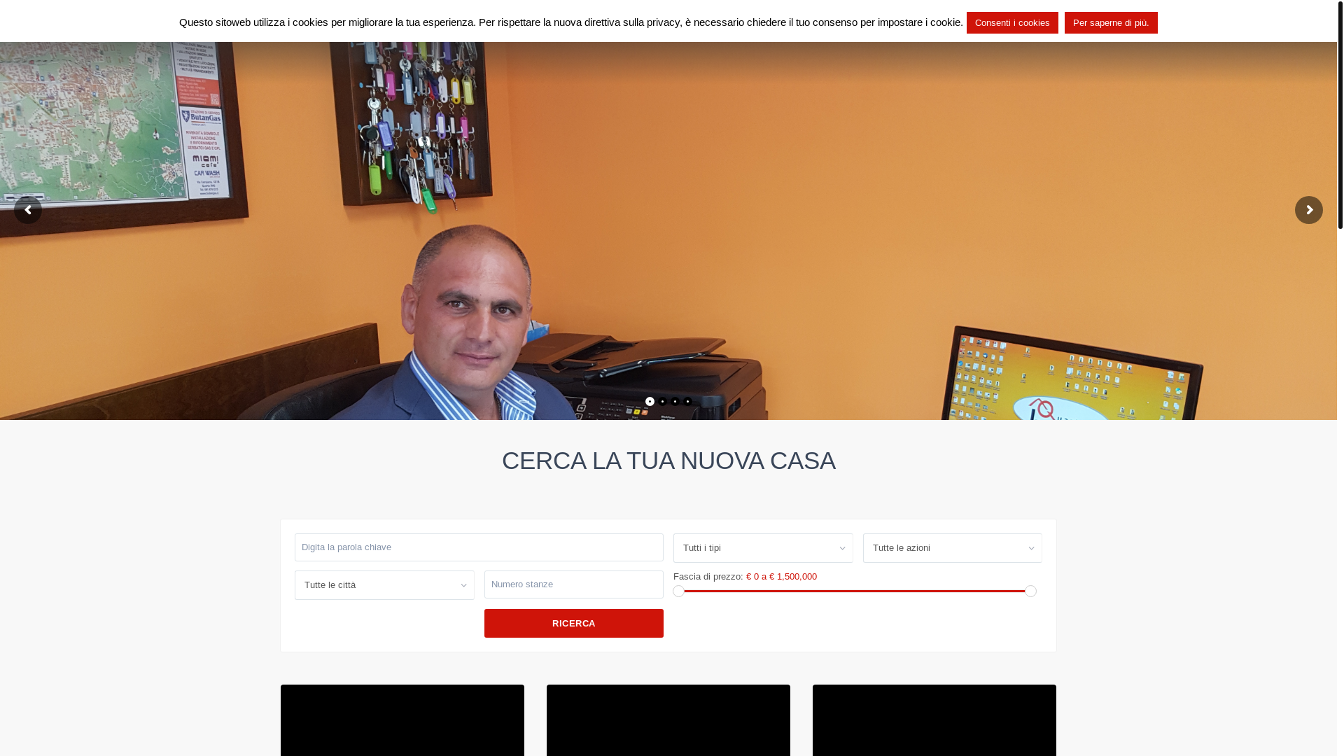 website screenshot of http://quartoimmobiliare.it/