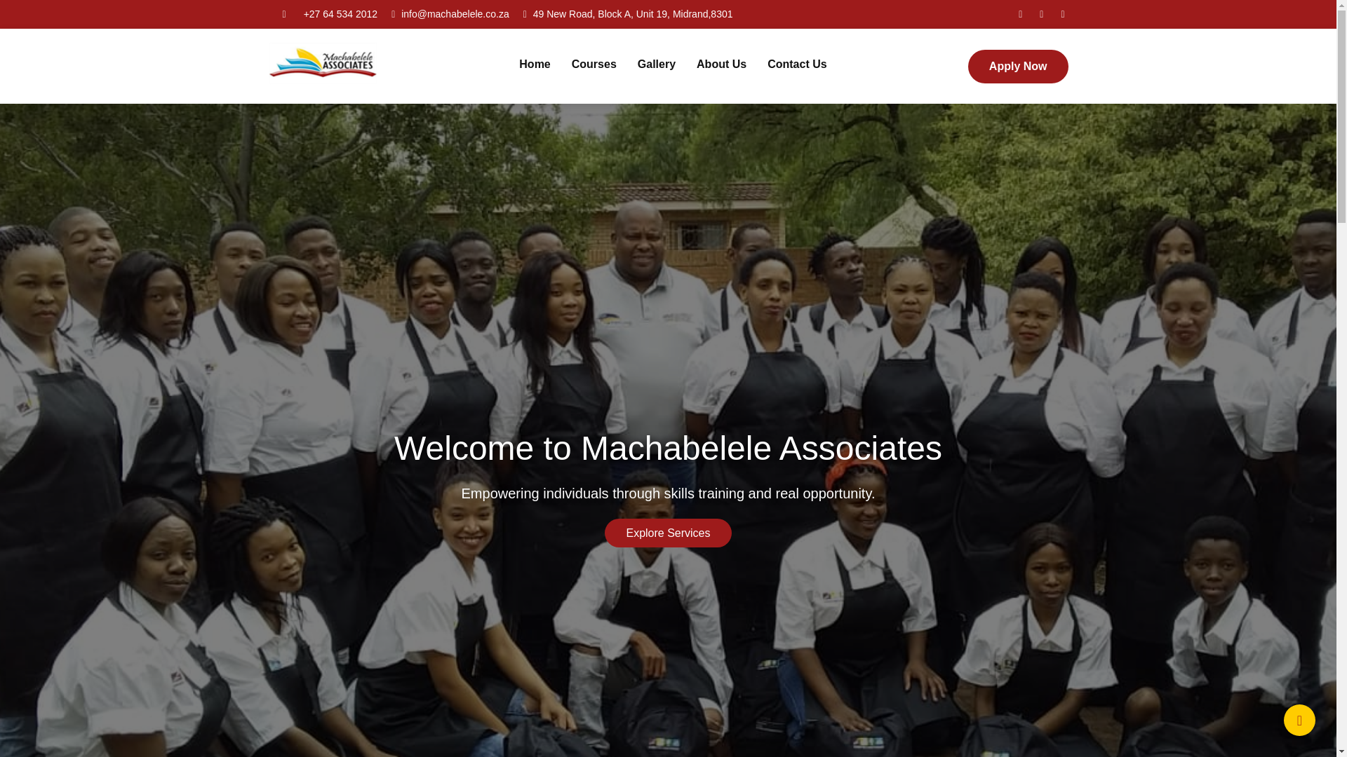 website screenshot of https://machabeleleassociates.co.za/
