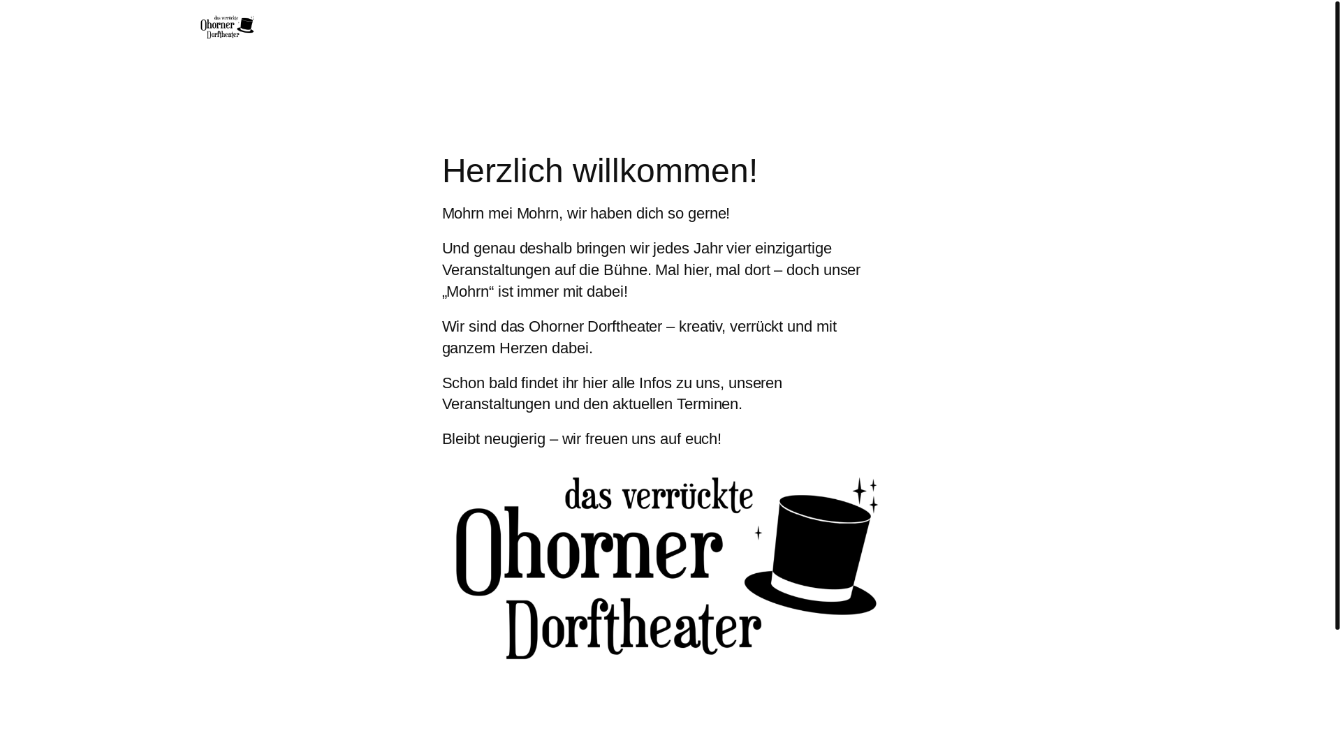 website screenshot of https://dorftheater-ohorn.de/
