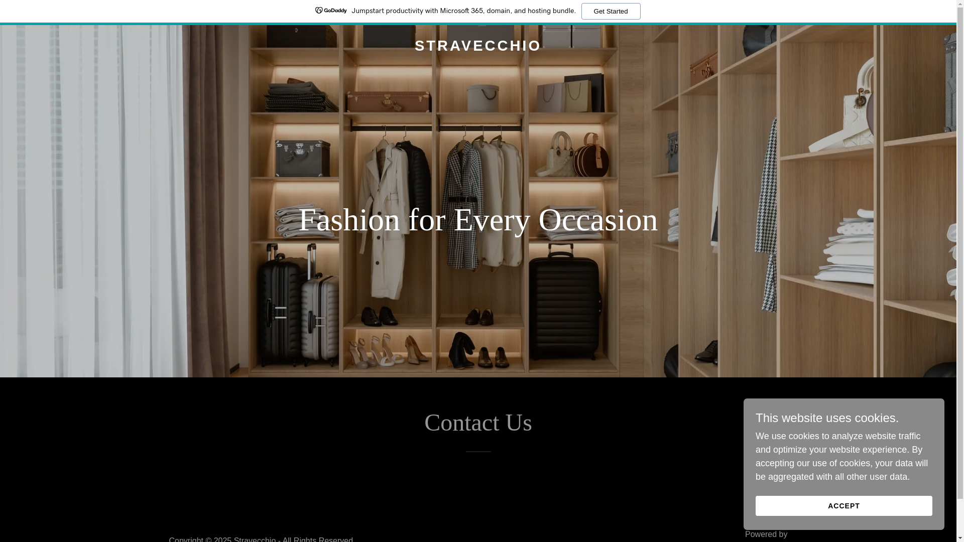 website screenshot of https://stravecchio.in/
