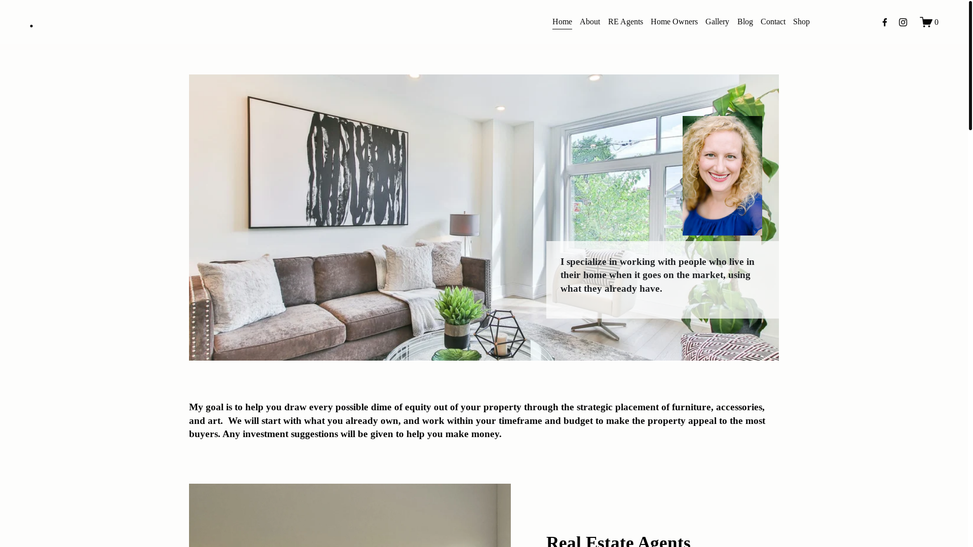 website screenshot of https://dwellwithdaytha.com/
