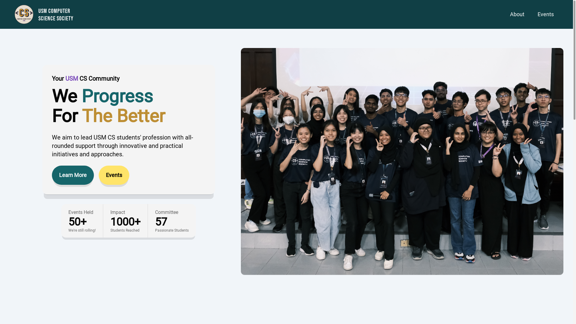 website screenshot of https://cssocietyusm.pages.dev/