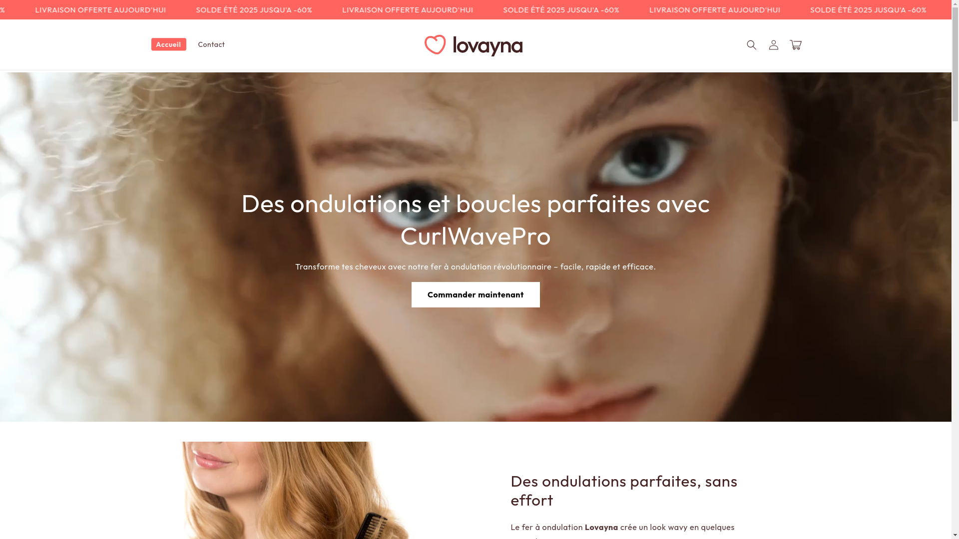 website screenshot of https://lovayna.com/