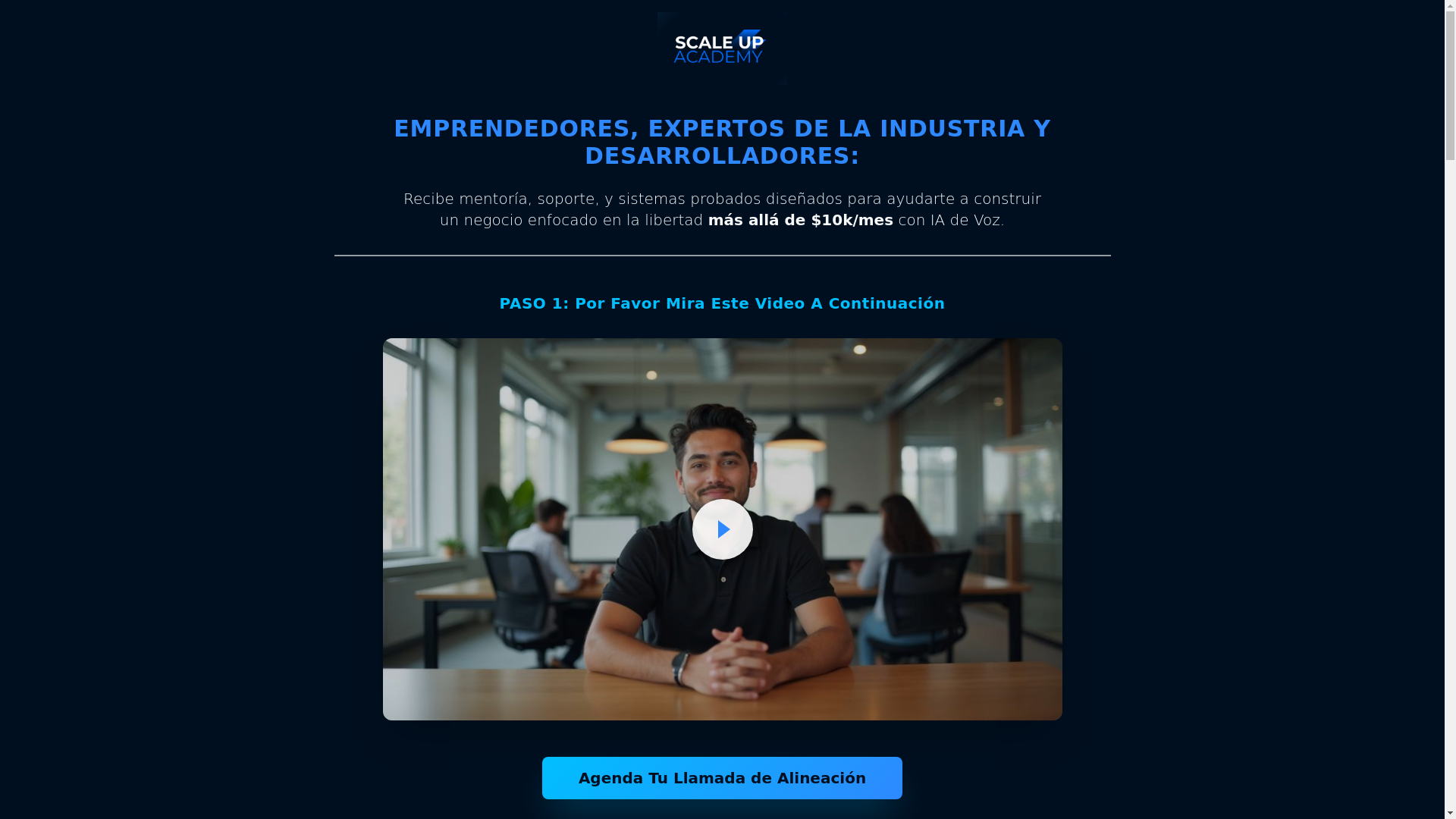 website screenshot of https://scaleupiaacademy.com/