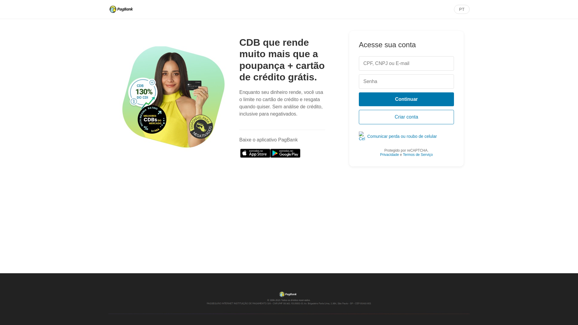 website screenshot of https://pagbankbr.online/