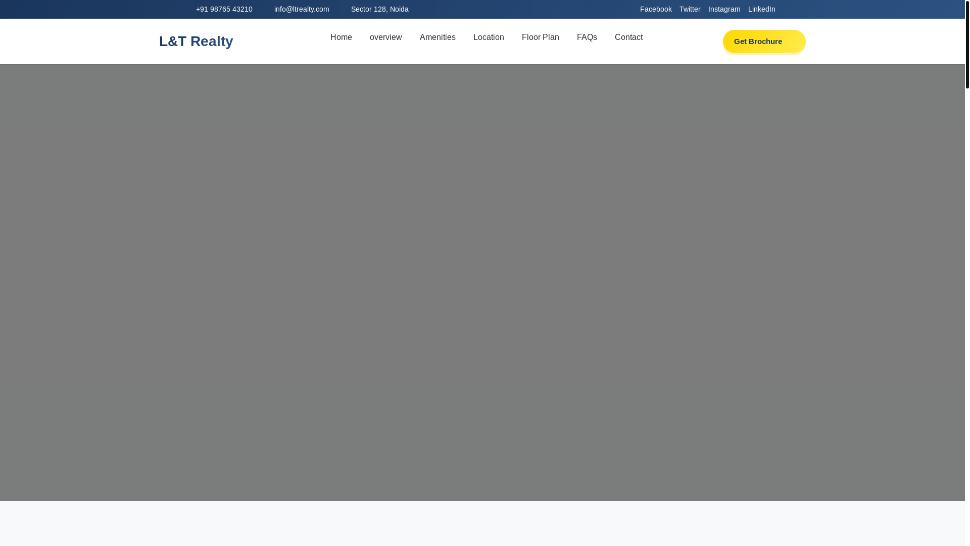 website screenshot of https://landtnoida.com/