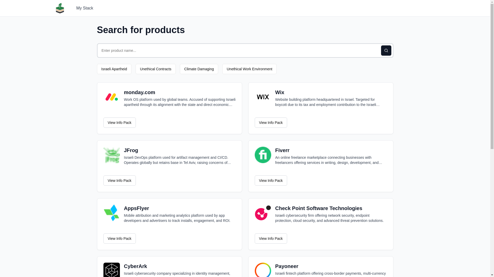 website screenshot of https://ethical-stack.pages.dev/