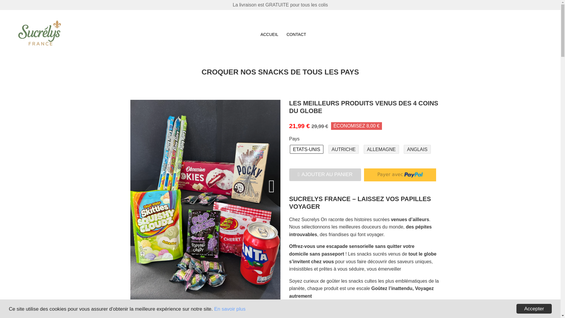 website screenshot of https://sucrelysfrance.fr/