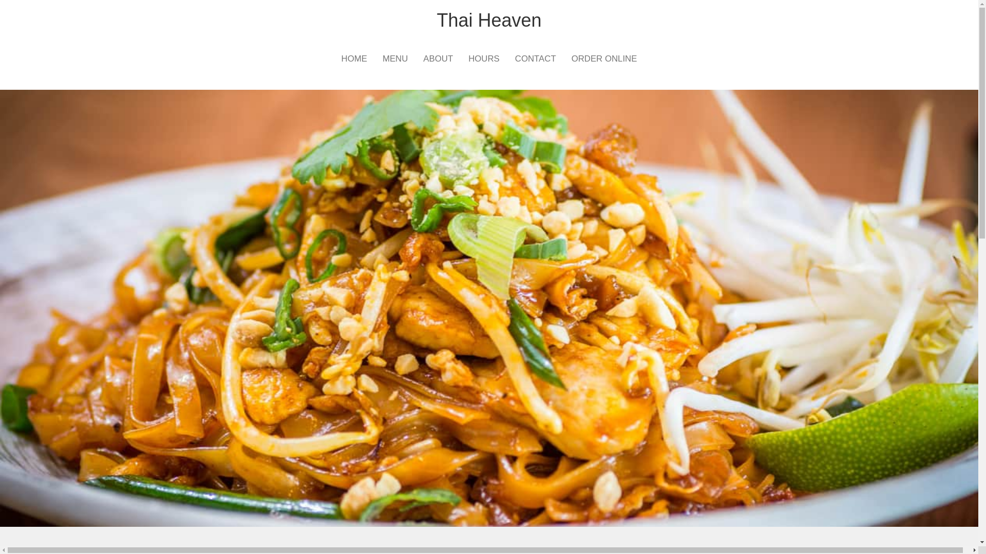 website screenshot of https://orderthaiheaven.com/