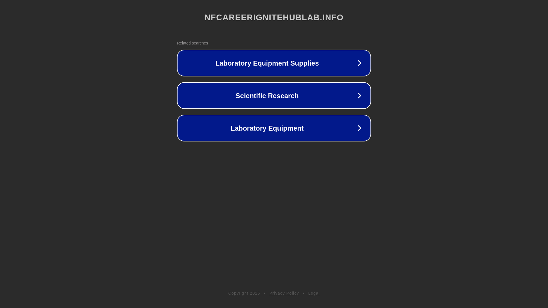 website screenshot of https://nfcareerignitehublab.info/
