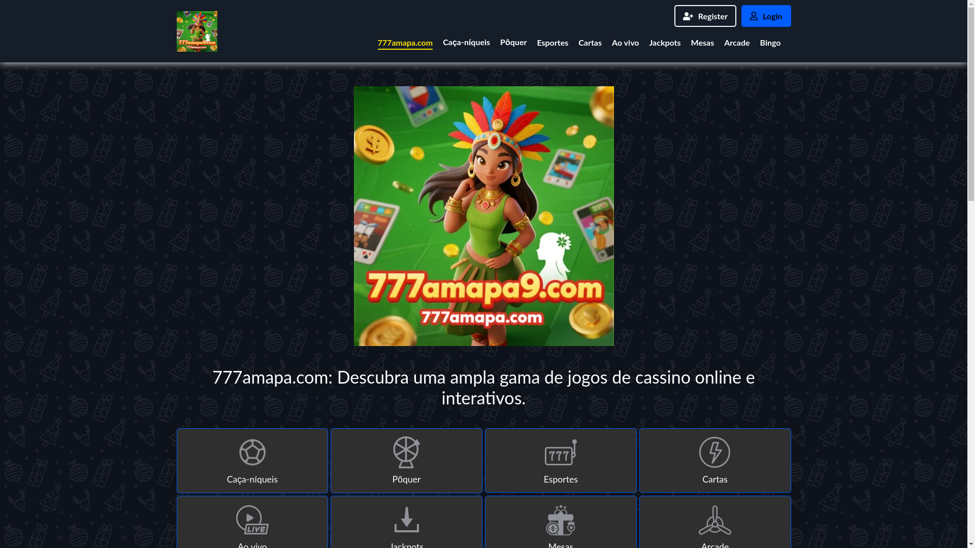 website screenshot of https://777amapa9.com/