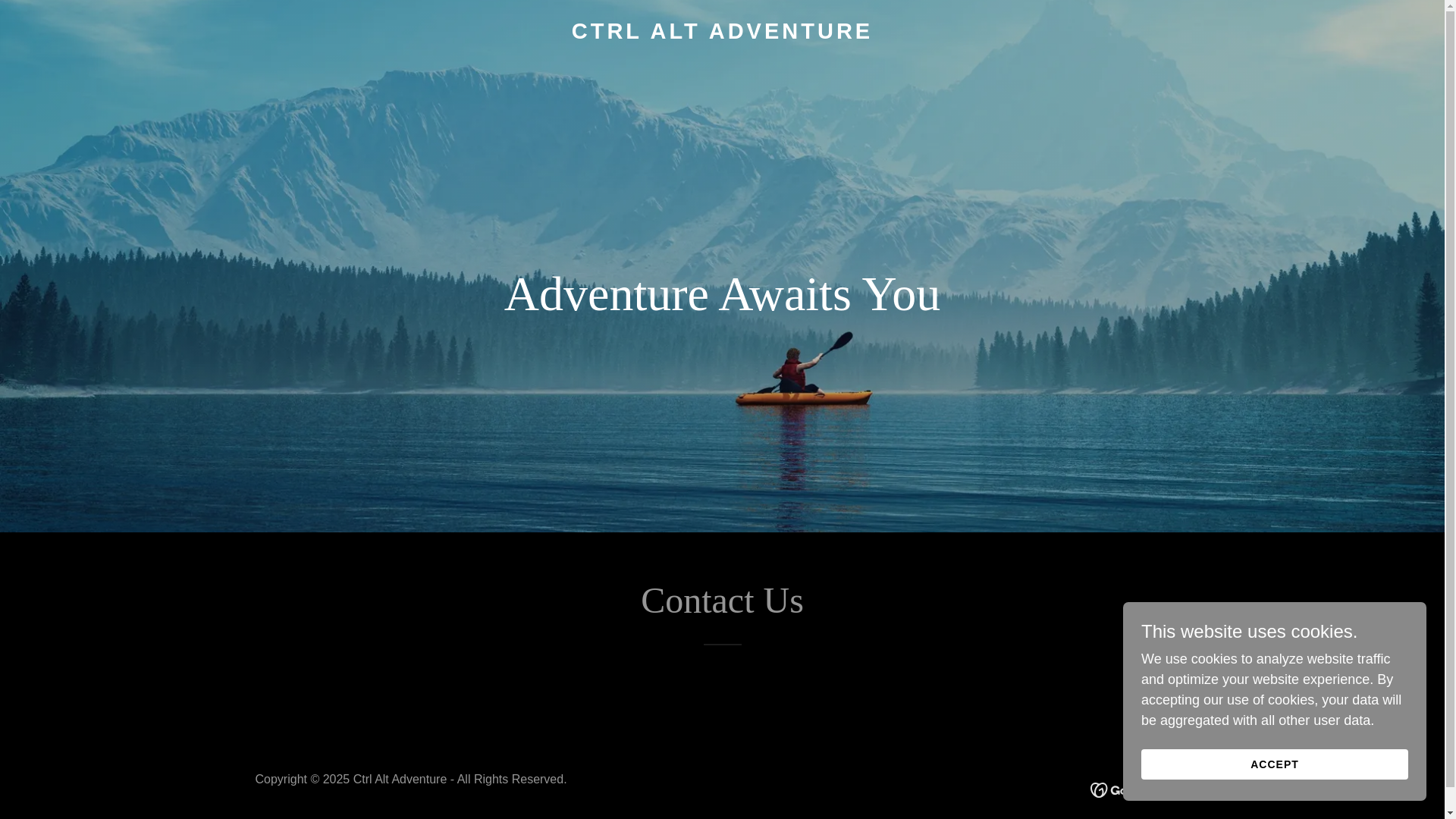 website screenshot of https://ctrlaltadventure.in/