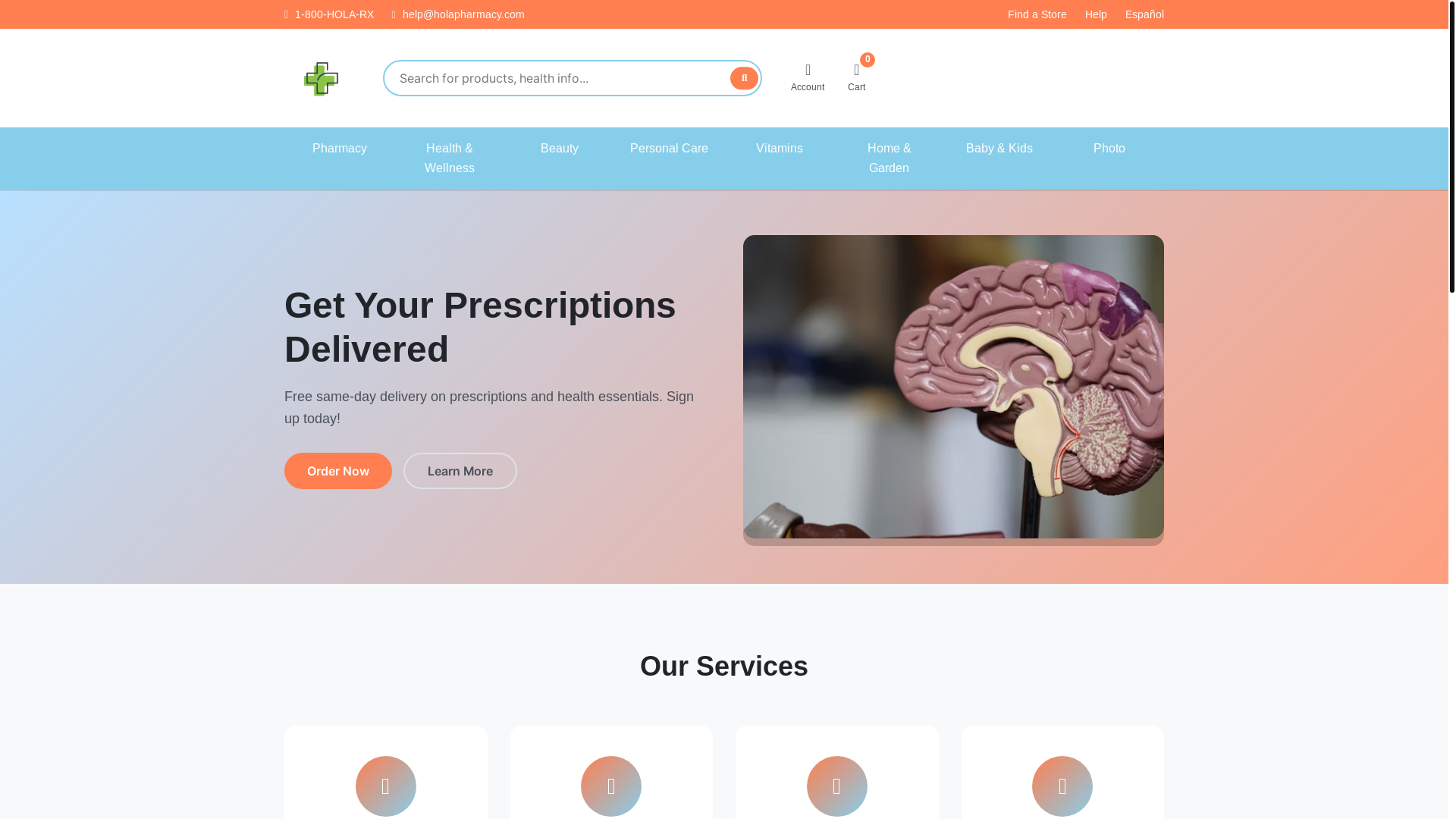 website screenshot of https://holapharmacy.pages.dev/