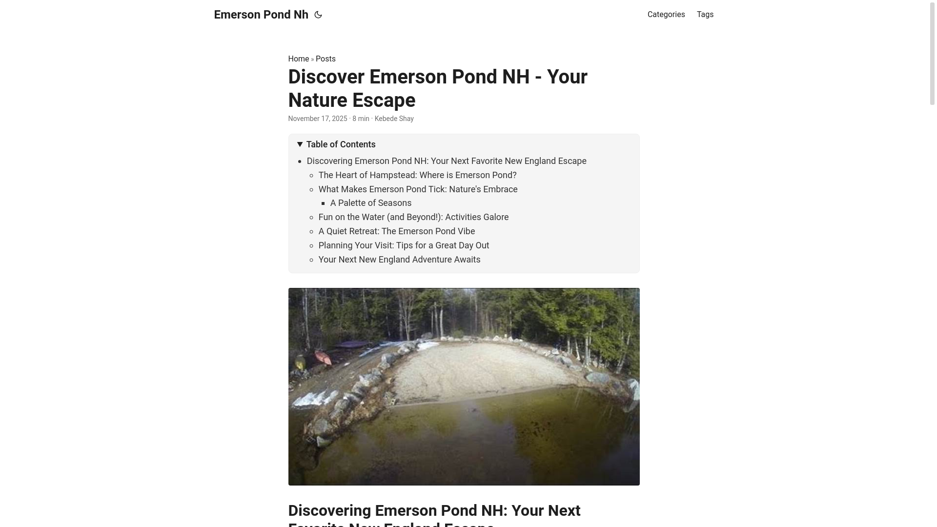 website screenshot of https://emersonpondnh3.pages.dev/