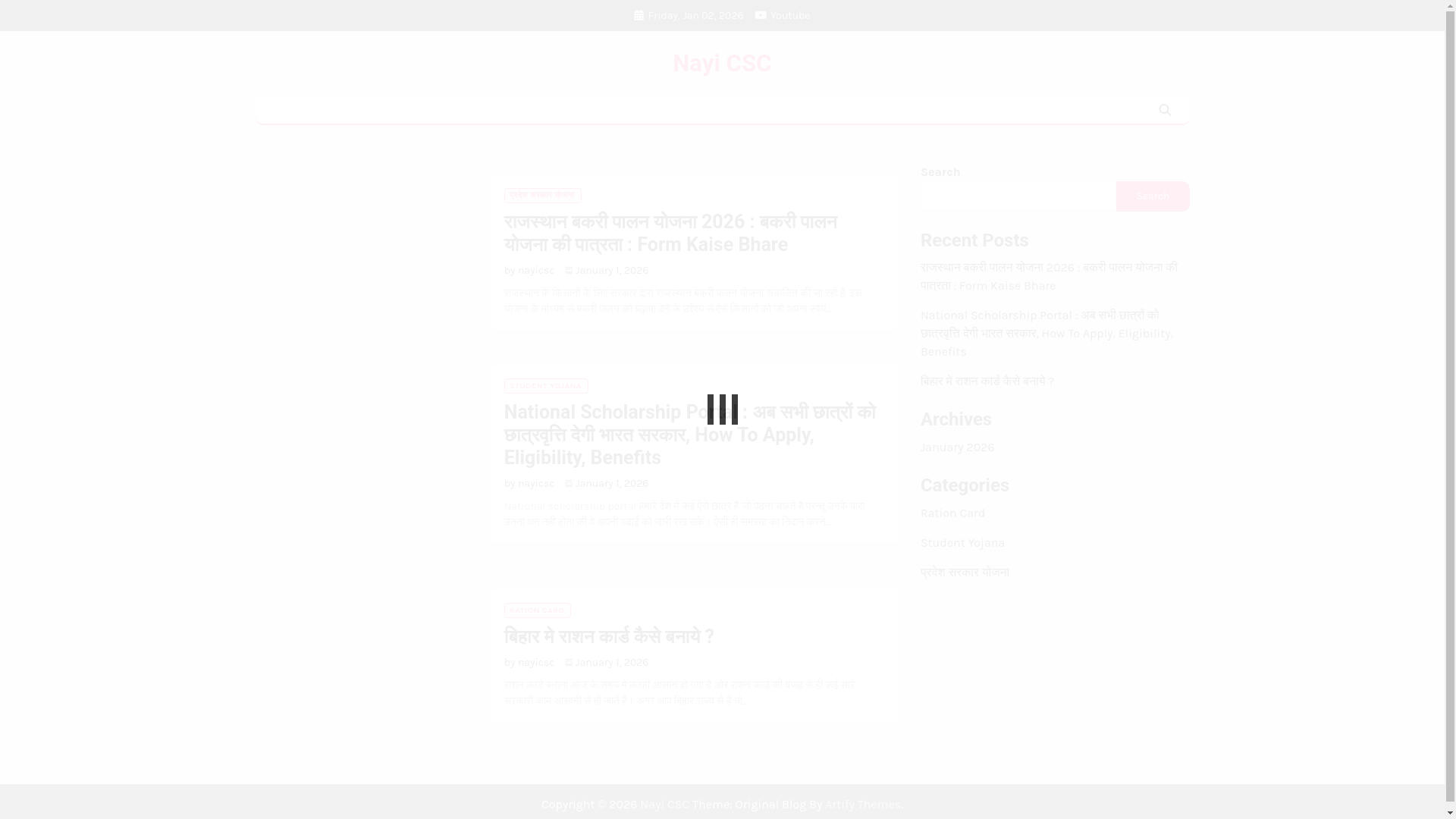 website screenshot of https://nayicsc.com/