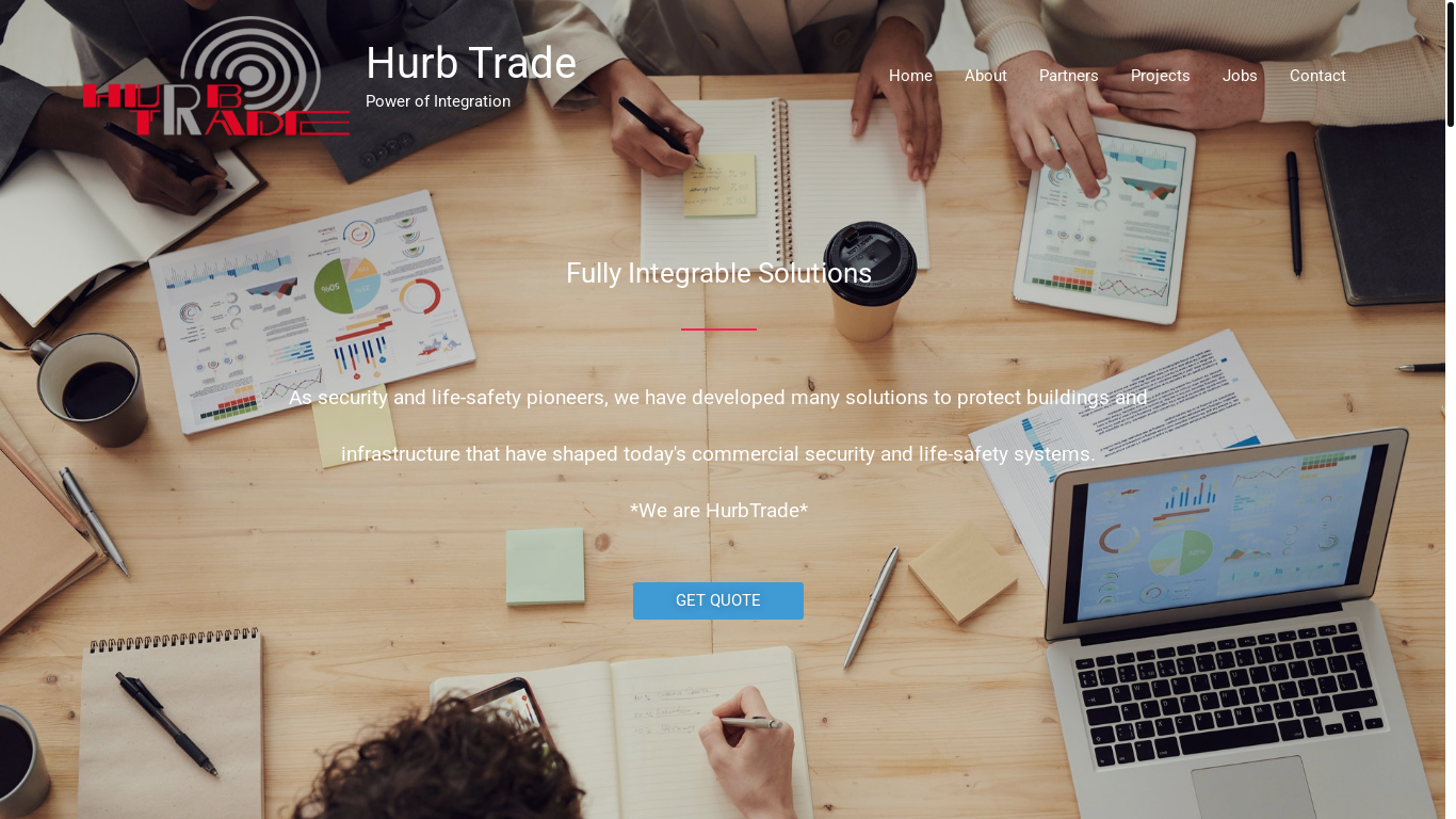 website screenshot of https://hurbtrade.com/
