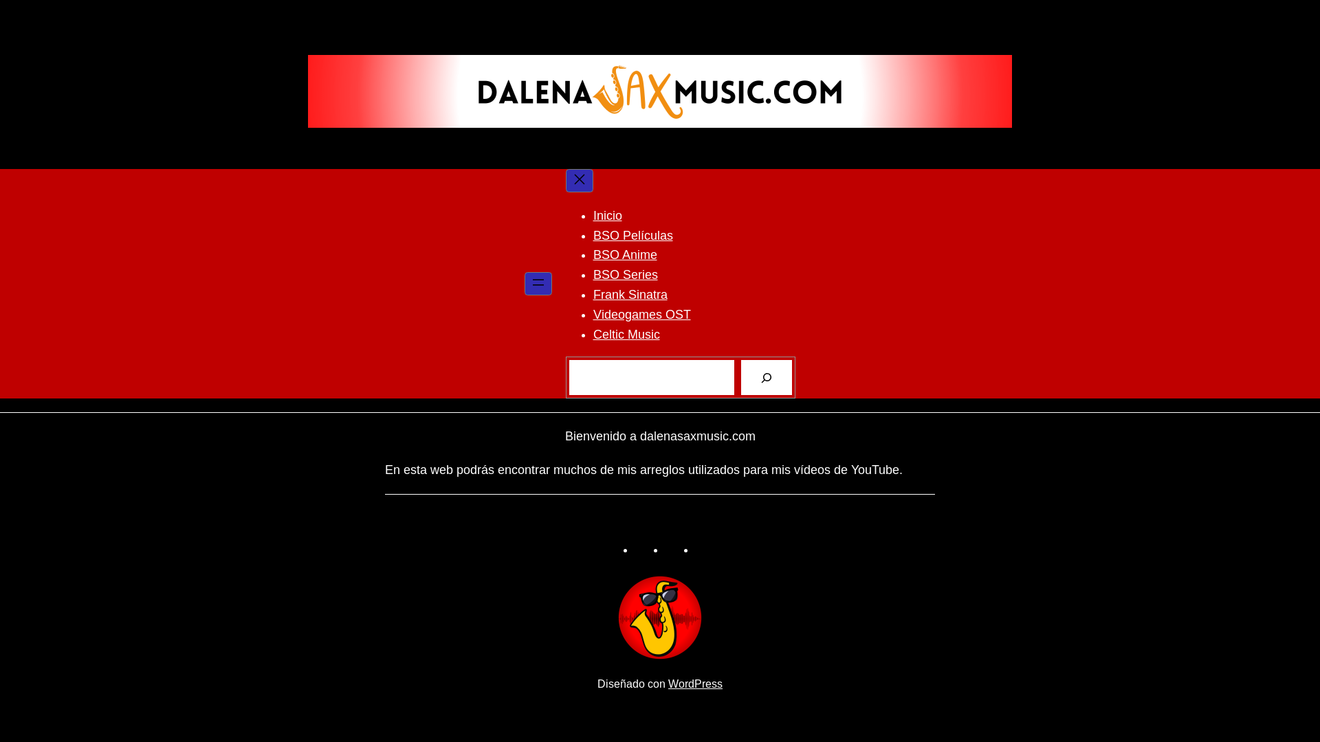 website screenshot of https://dalenasaxmusic.com/