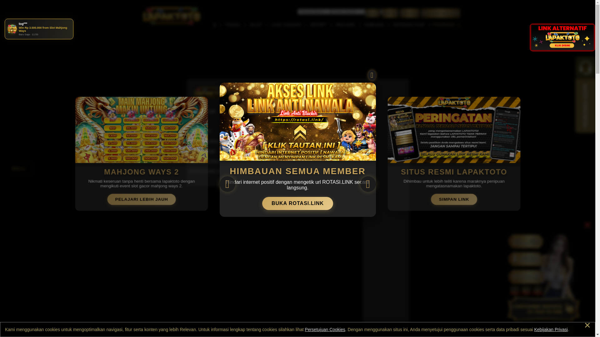 website screenshot of https://lapakambyar.com/