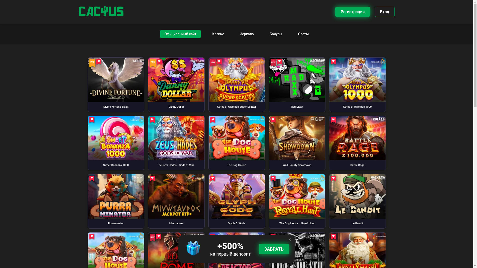website screenshot of https://cactuswz.buzz/