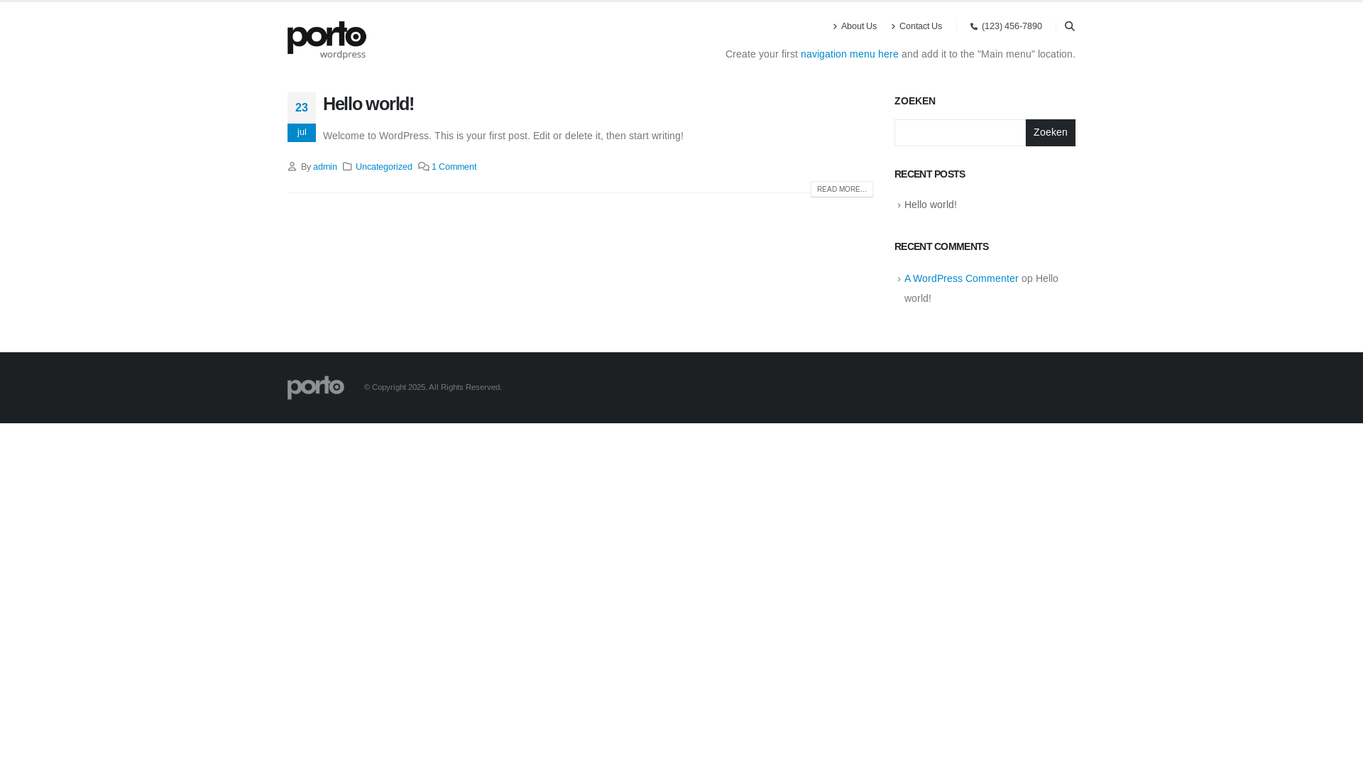 website screenshot of https://zorghond.be/