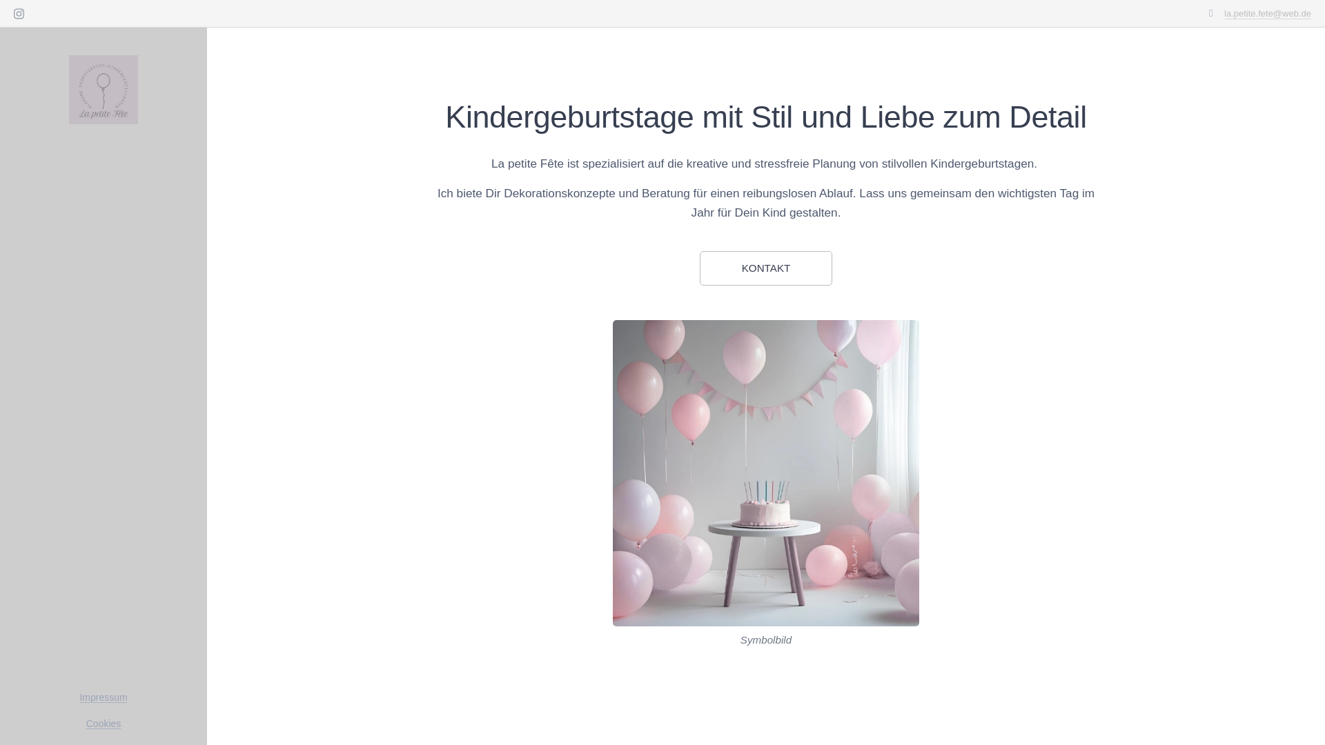 website screenshot of https://la-petite-fete.de/