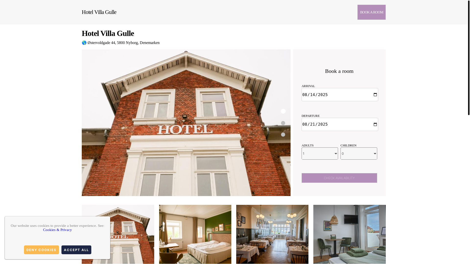 website screenshot of https://hotel-villa-gulle.com.es/