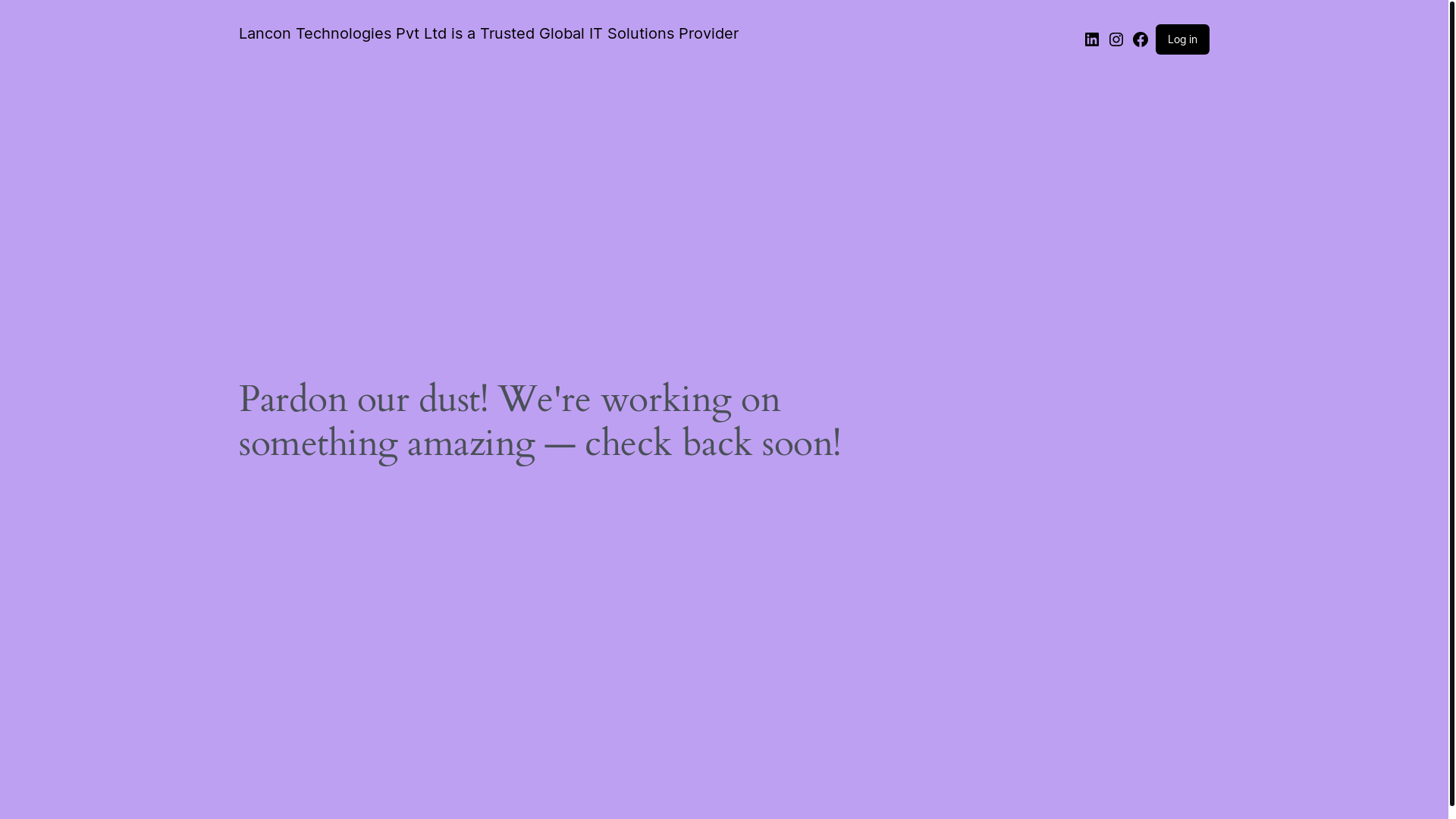 website screenshot of https://lancontechnologies.com/