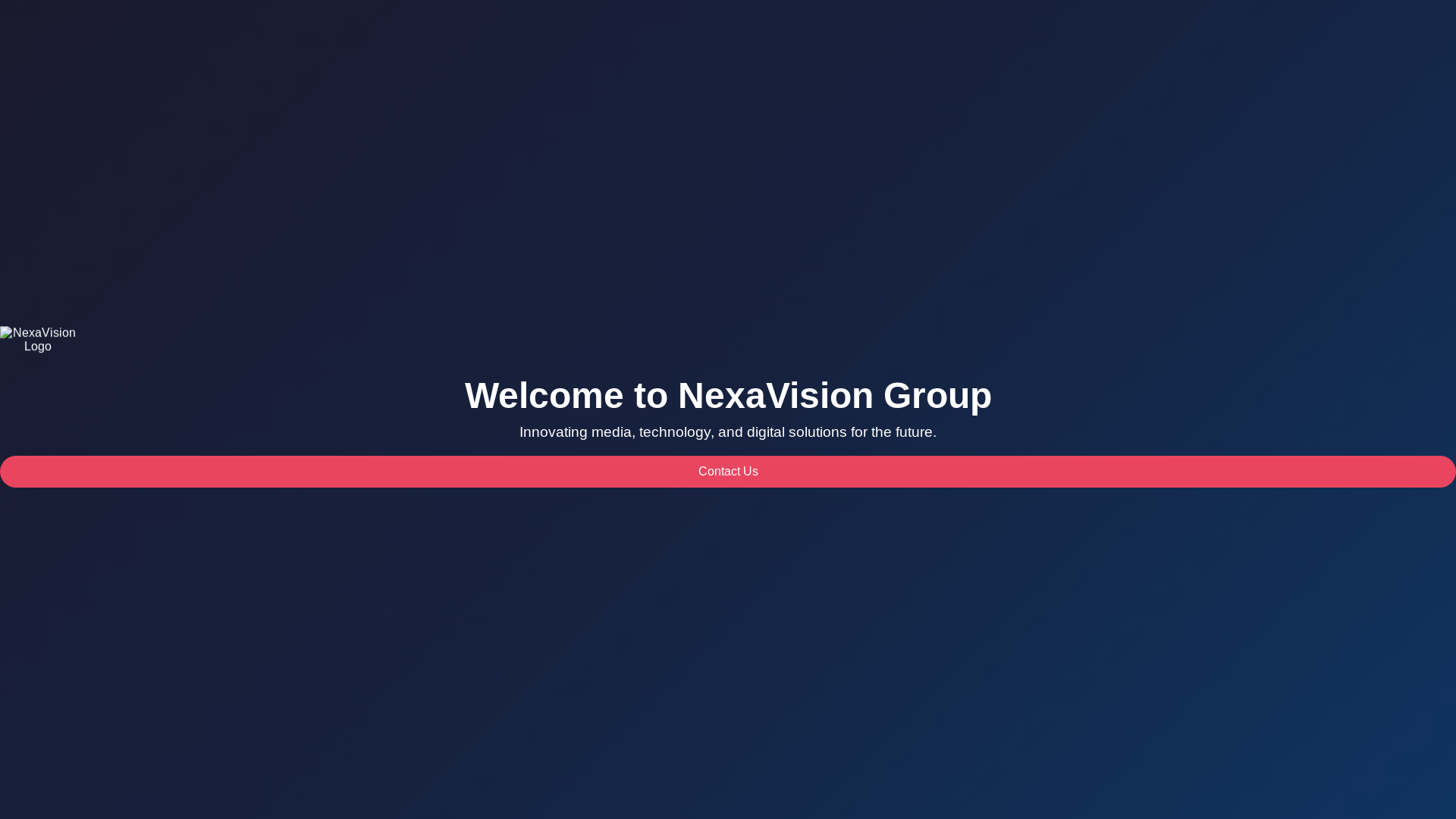 website screenshot of https://nexavisiongroup.com/