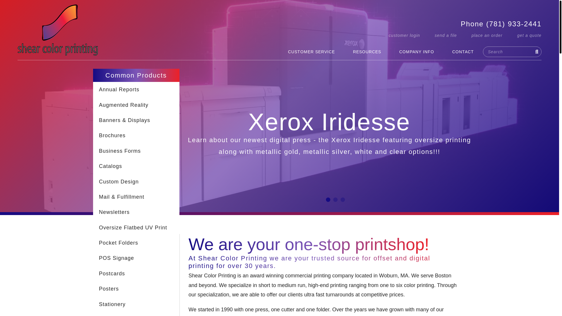 website screenshot of https://theshearcolor.com/