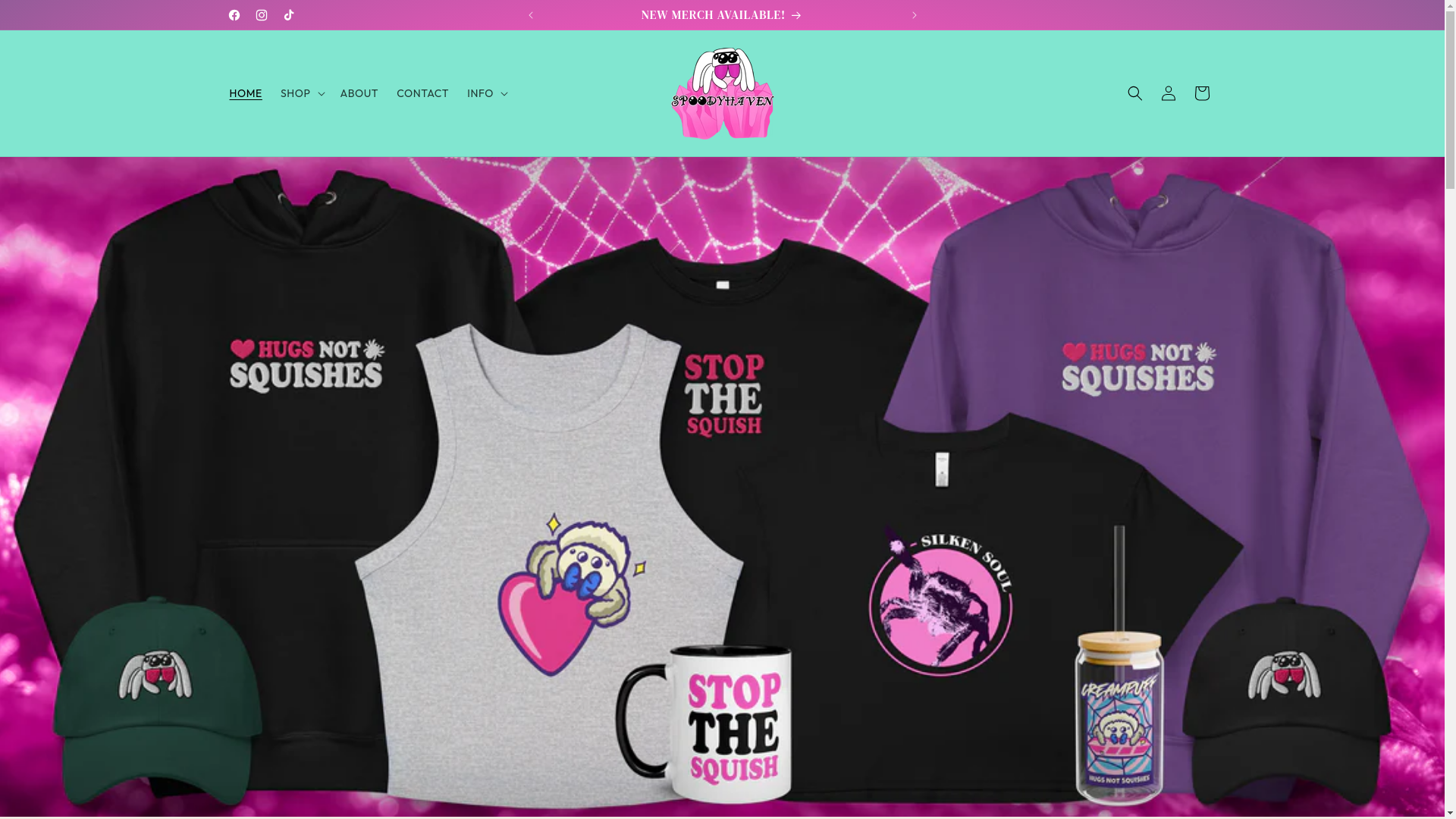 website screenshot of https://spoodyhaven.shop/