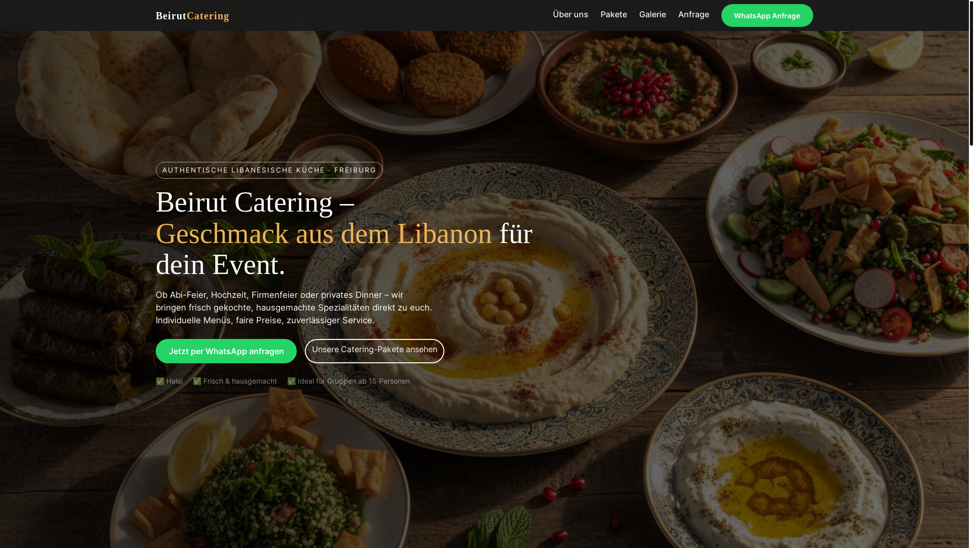 website screenshot of https://beirutcatering.de/