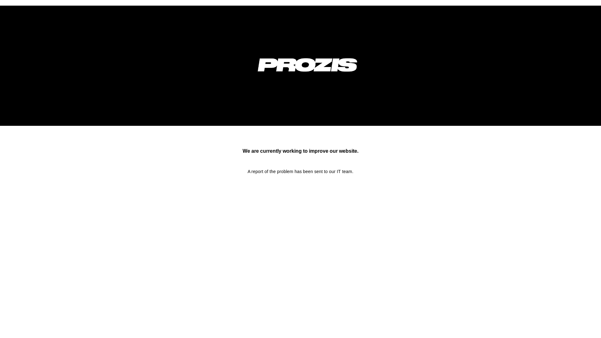 website screenshot of https://www.prozis.com/