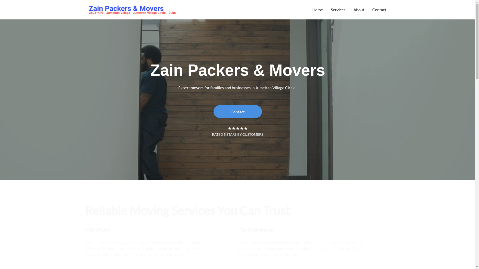website screenshot of https://zayanmoversandpackers.help/