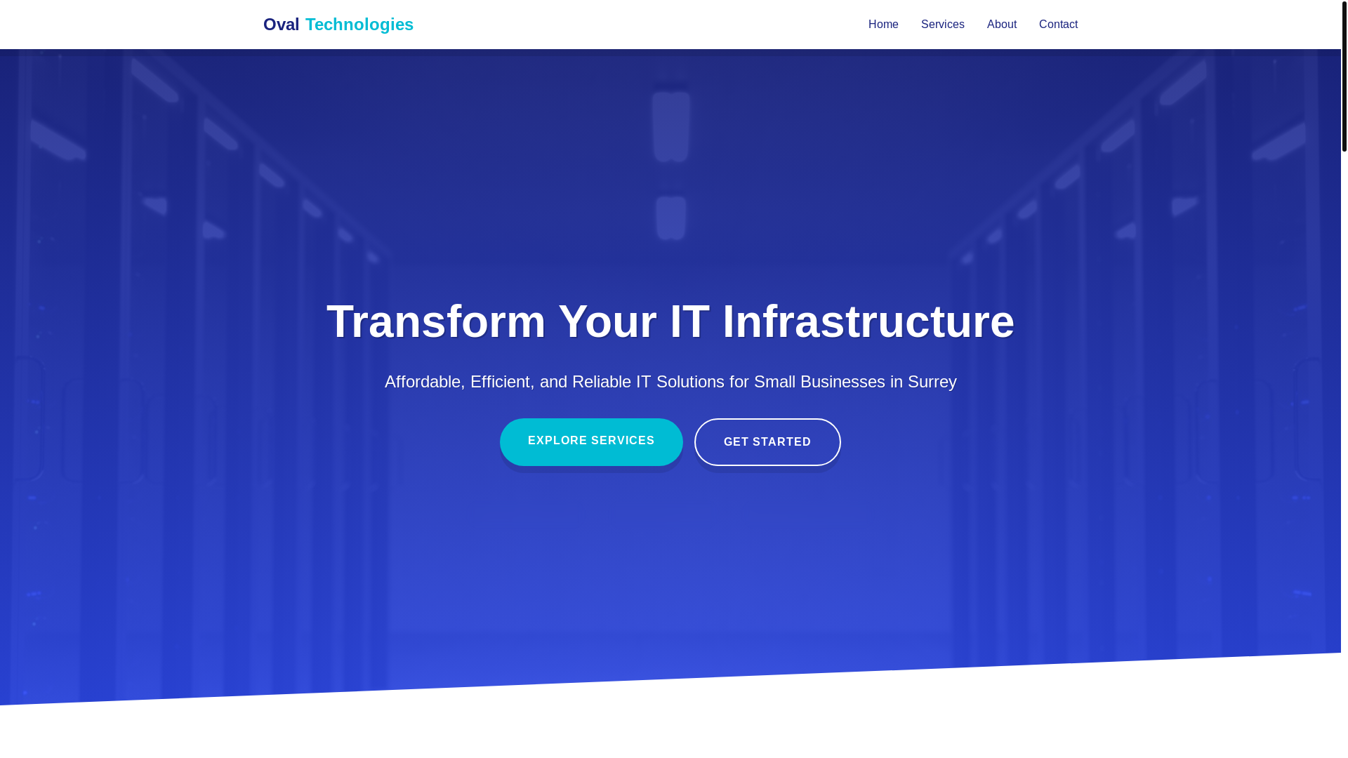 website screenshot of https://ovaltechweb.pages.dev/